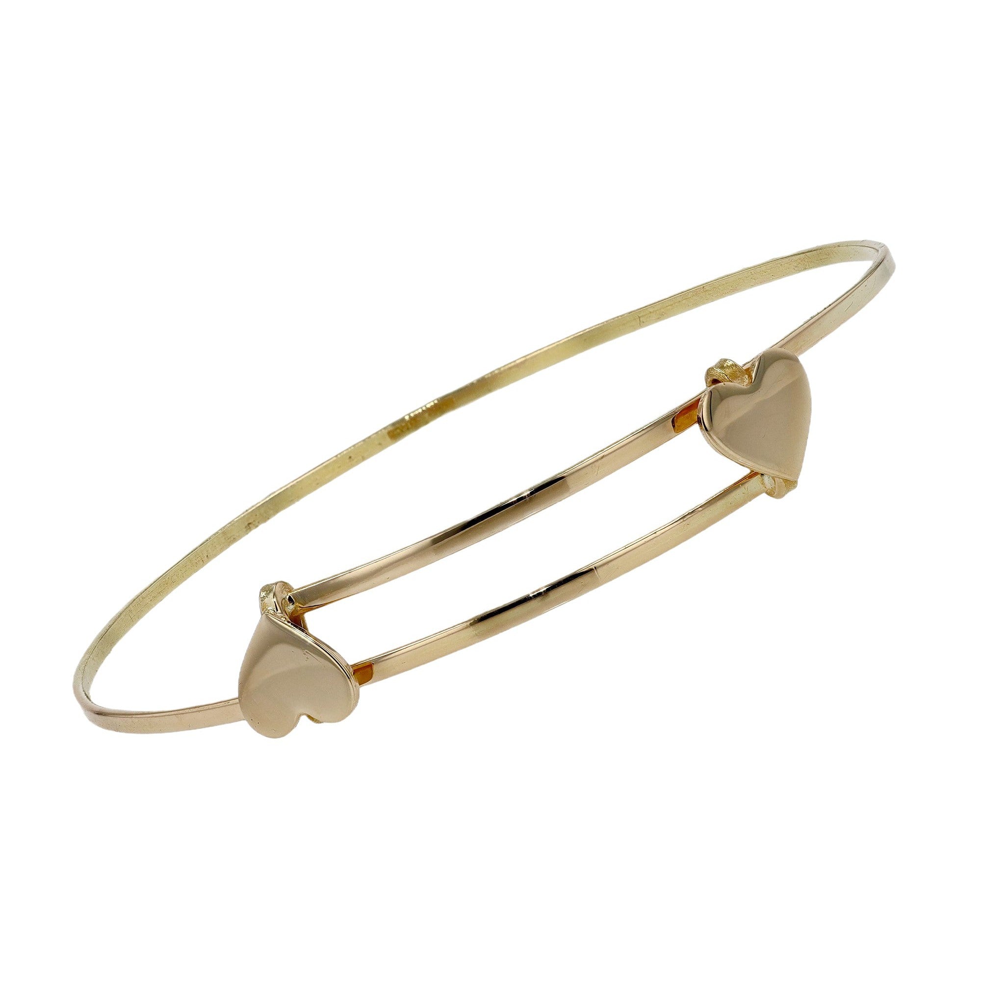 Vintage 14k Gold Heart Bracelet