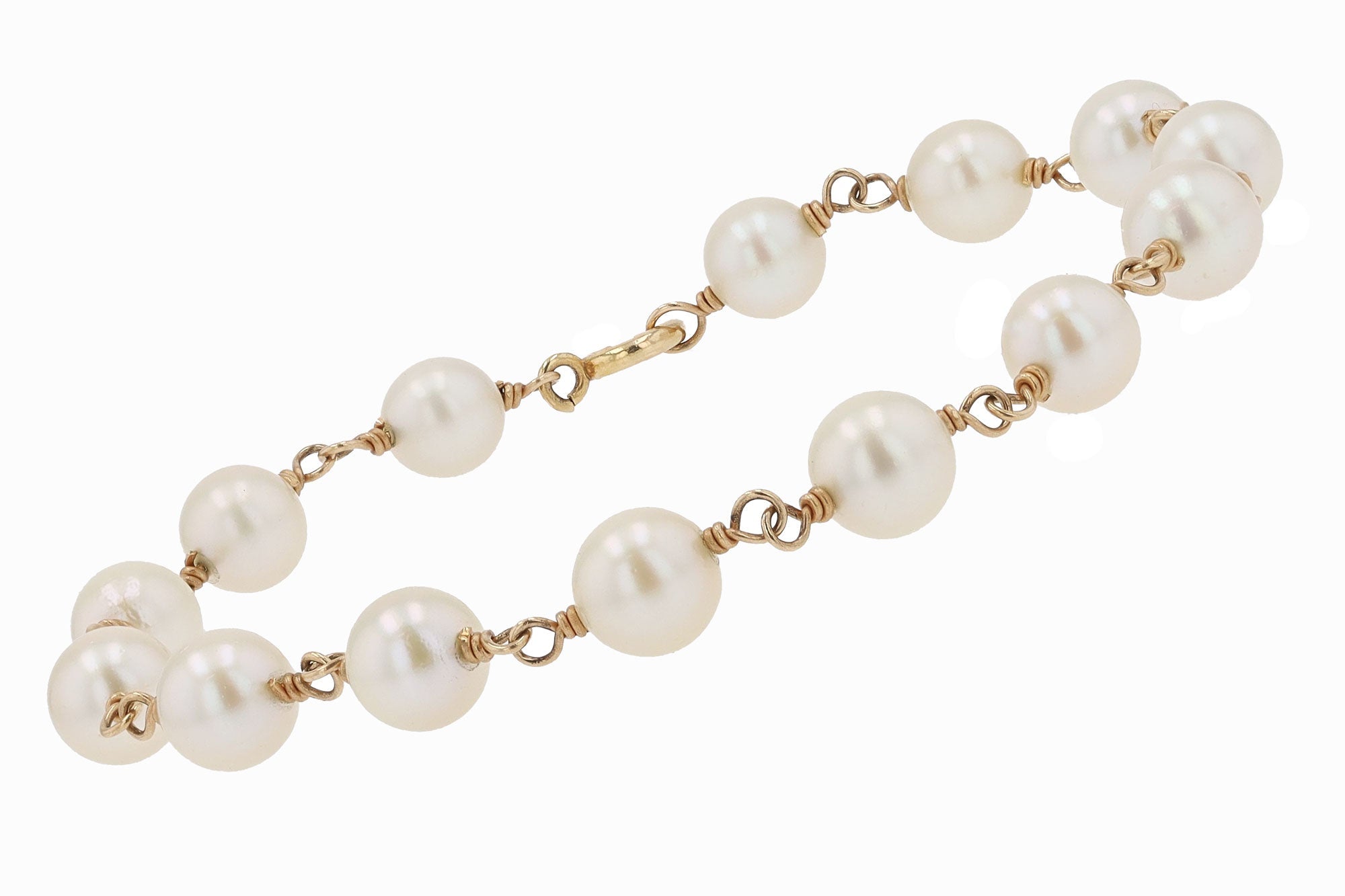 Vintage Pearl Station Bracelet