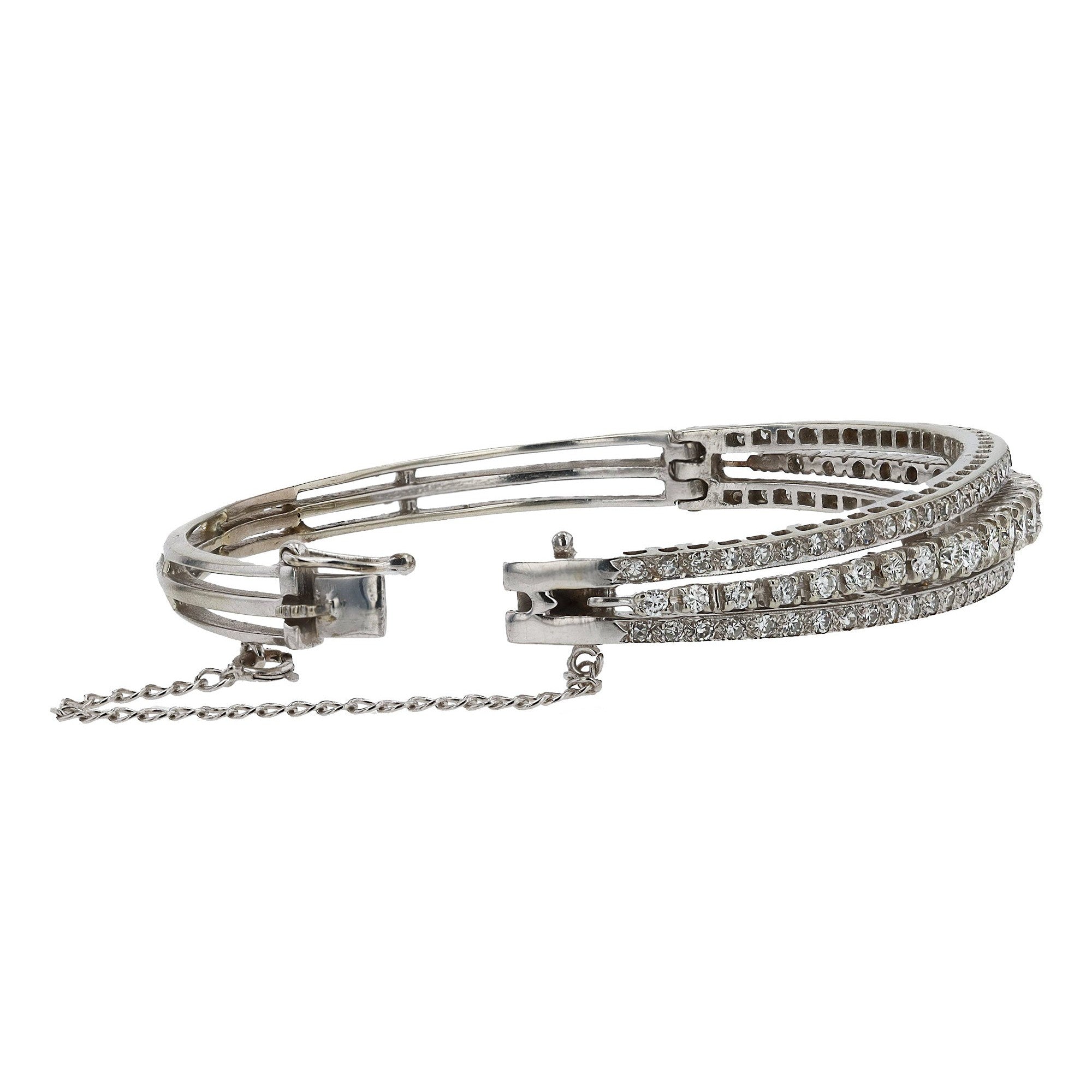 Vintage Gold Diamond Bangle