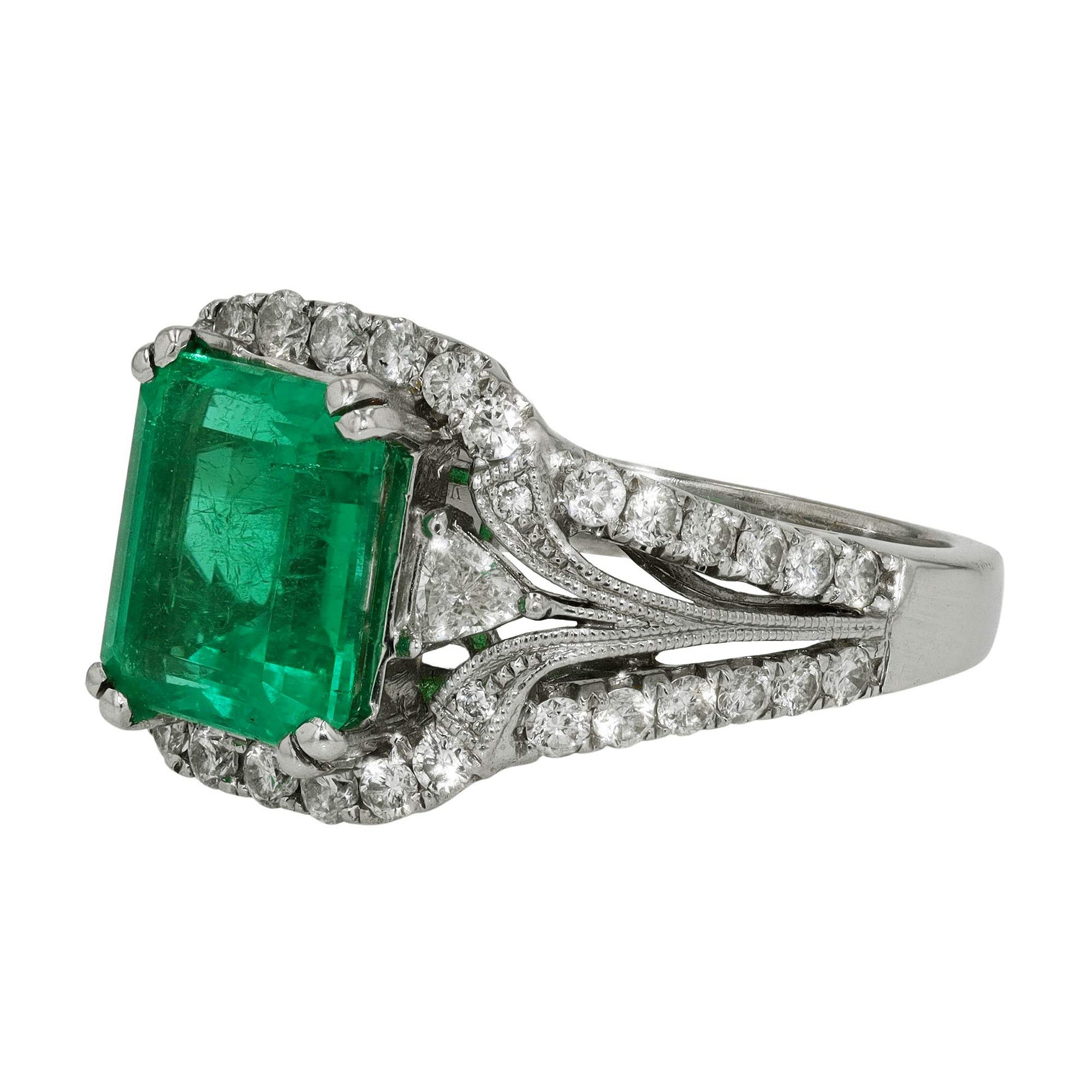 Vintage Emerald Cocktail Ring