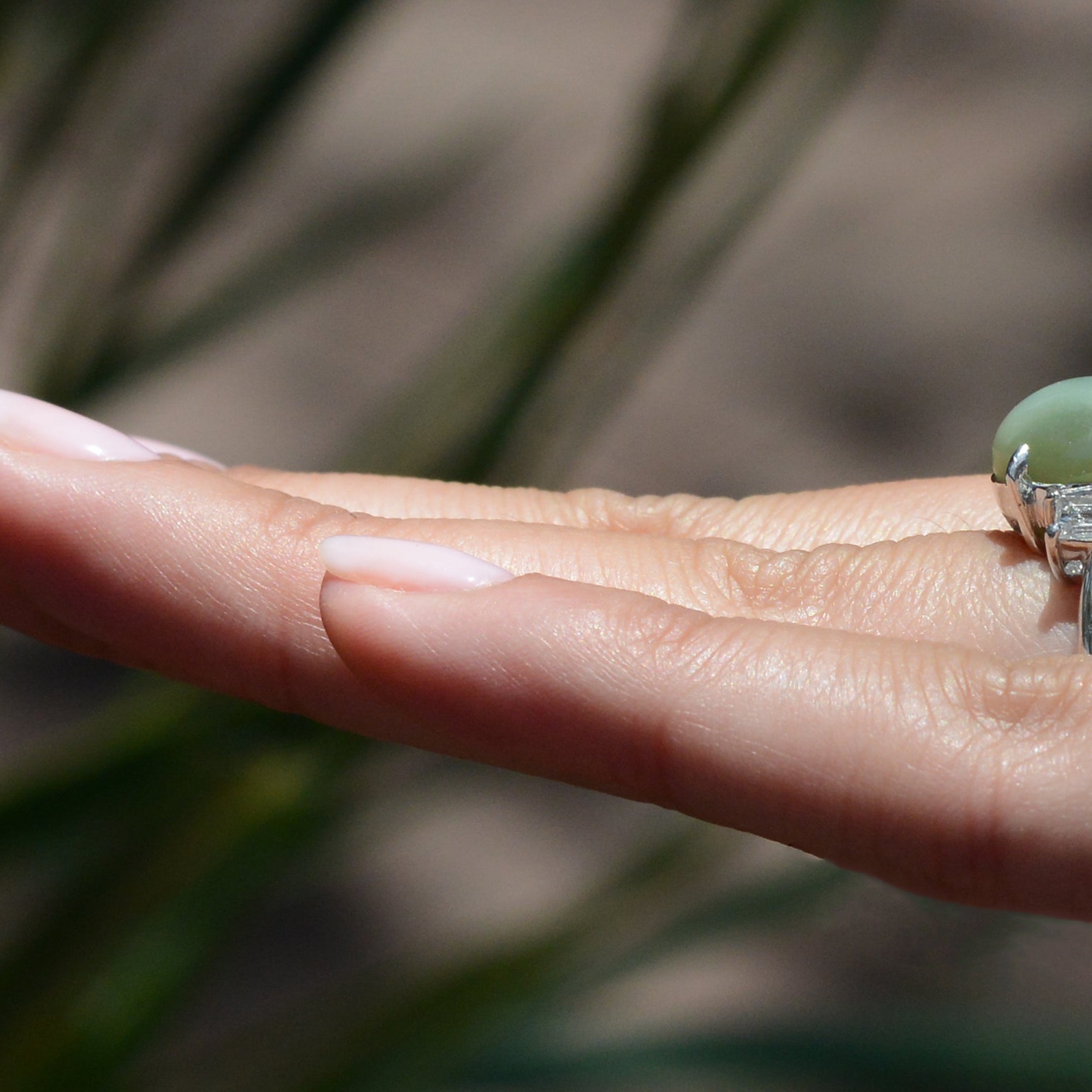 Vintage 9.54 Carat Cat's Eye Chrysoberyl and Diamond Estate Ring