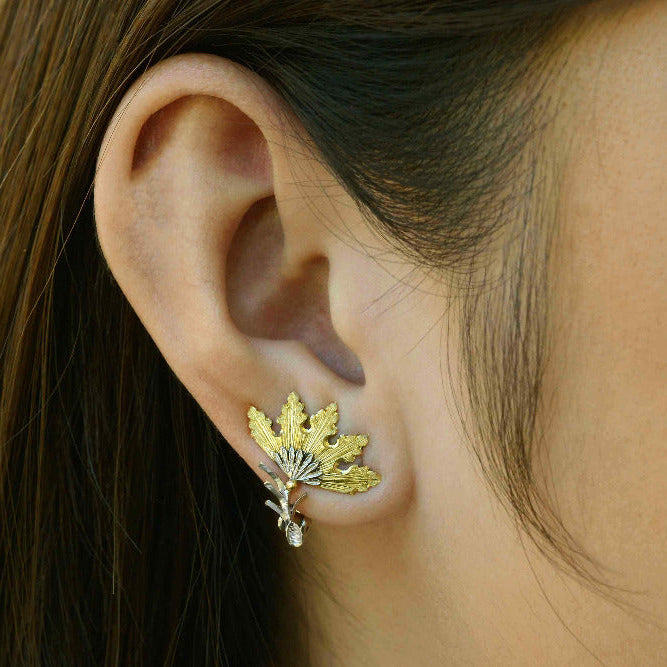 Buccellati Foglia Cardo Earrings