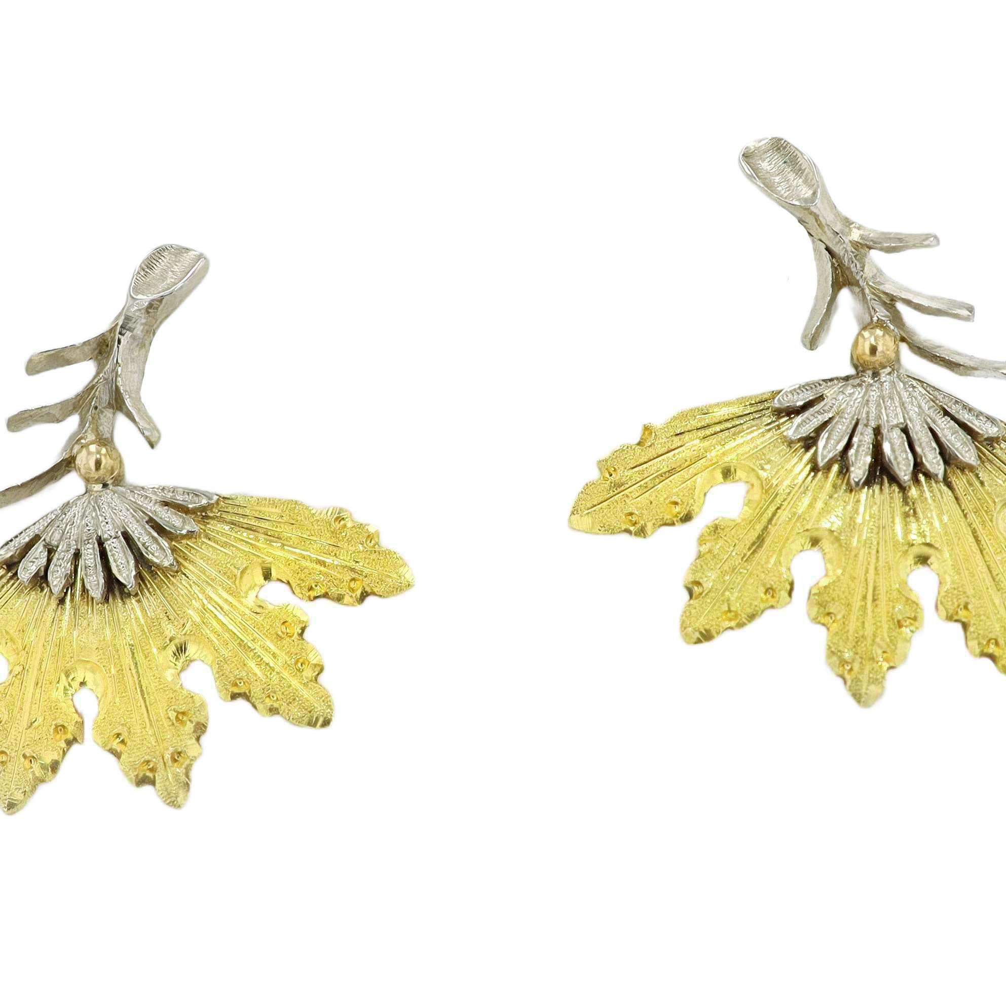 Buccellati Foglia Cardo Earrings