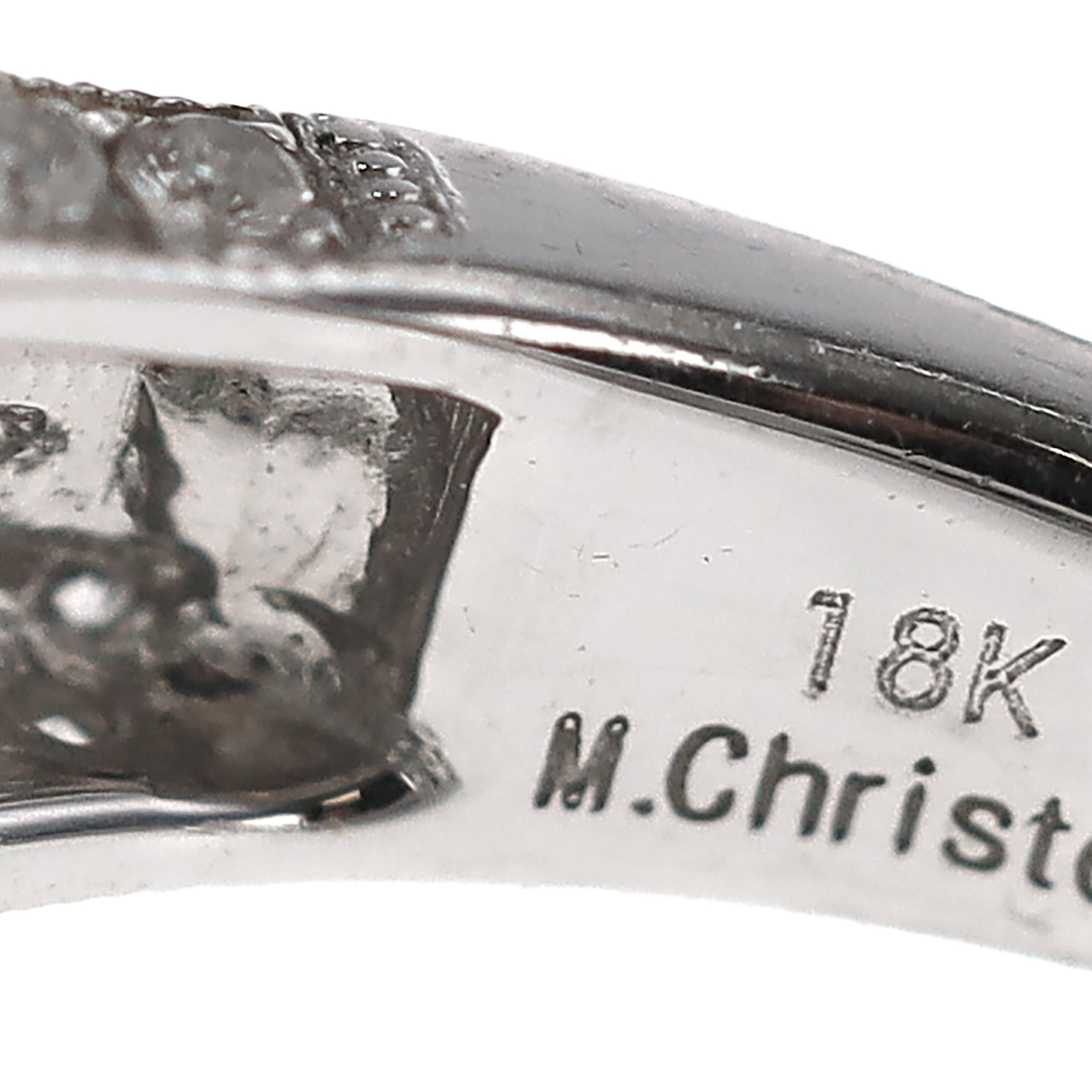 Vintage Christoff Designer Diamond and Emerald Cocktail Ring