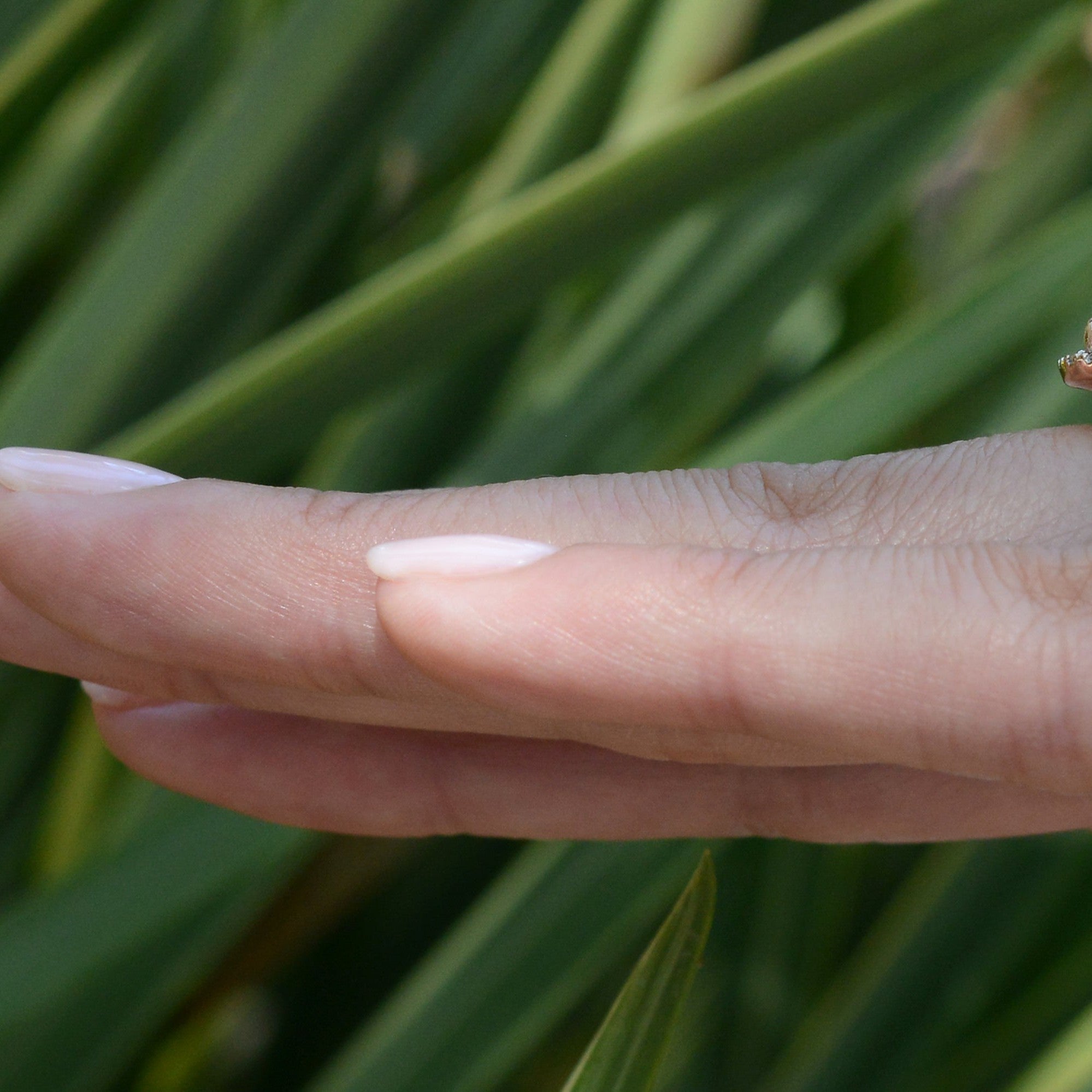Vintage Diamond Rose Gold Engagement Ring