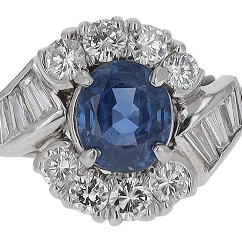 Sapphire Diamond Ring