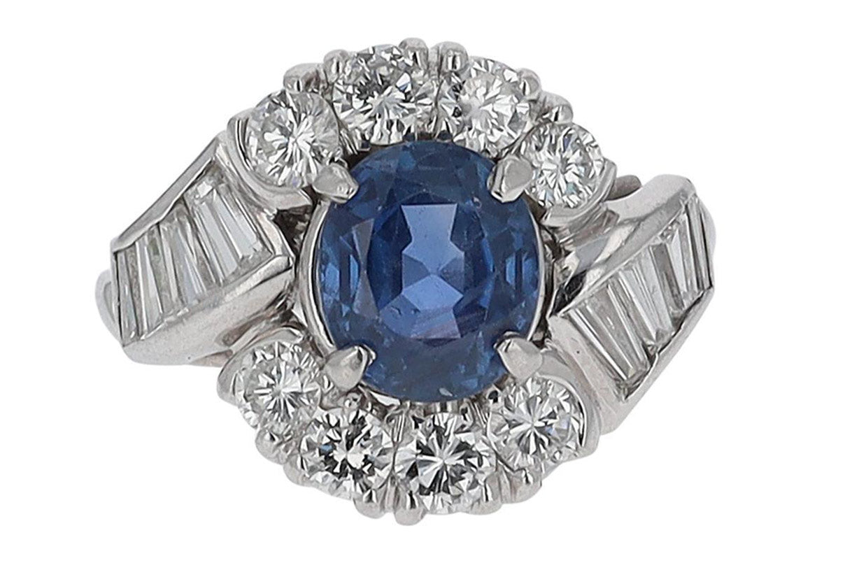 Sapphire Diamond Ring