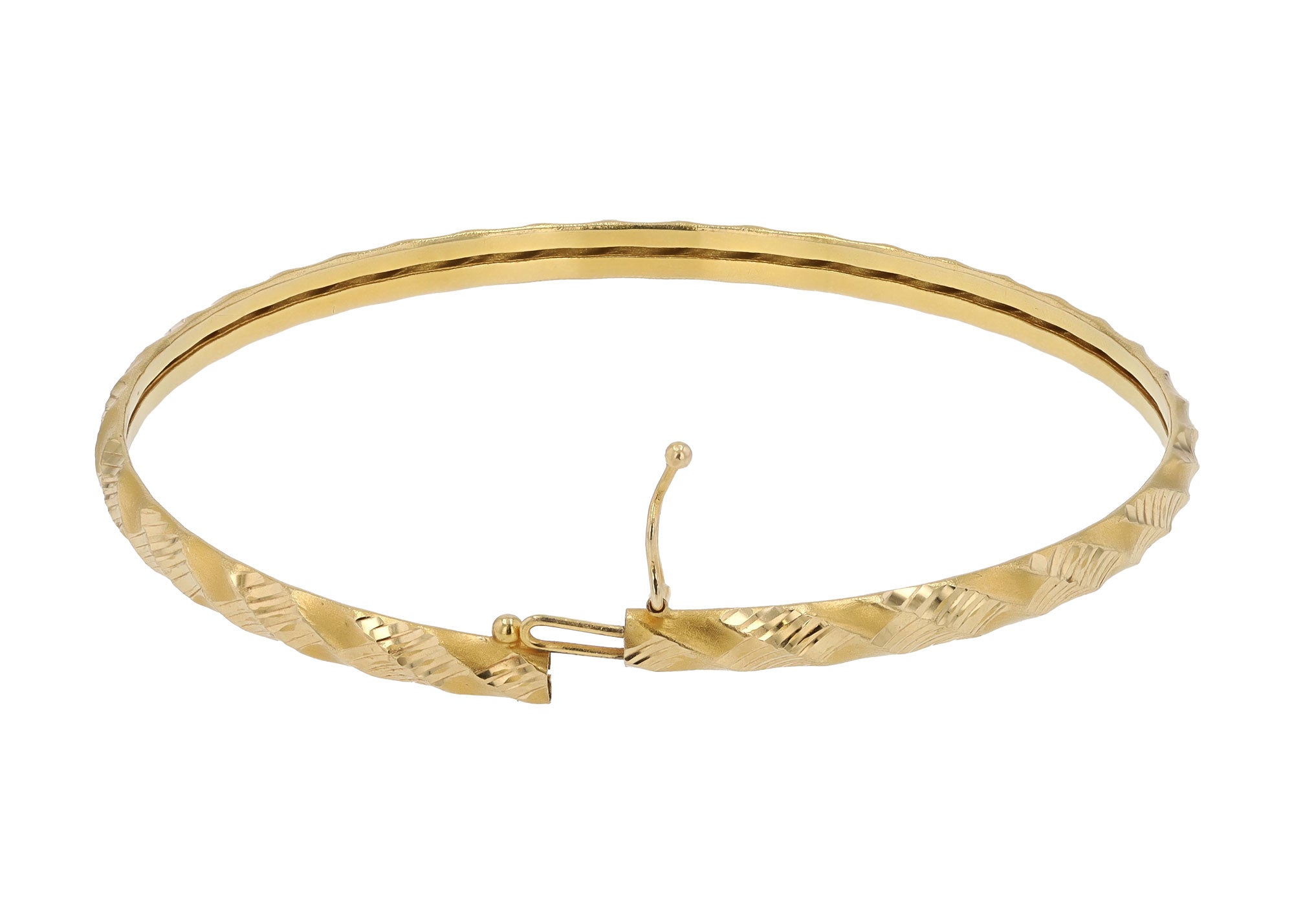 18K Yellow Gold 4.5 Gram Bangle Bracelet