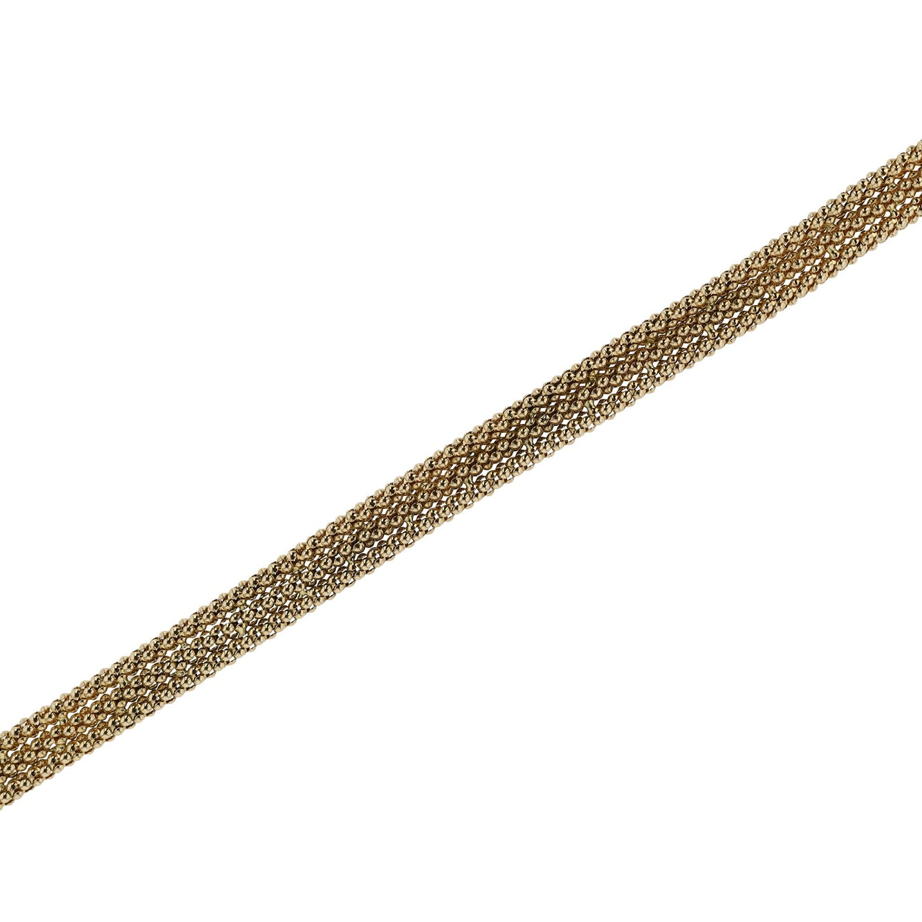 Vintage Italian 14k Yellow Gold & Sapphire Bracelet