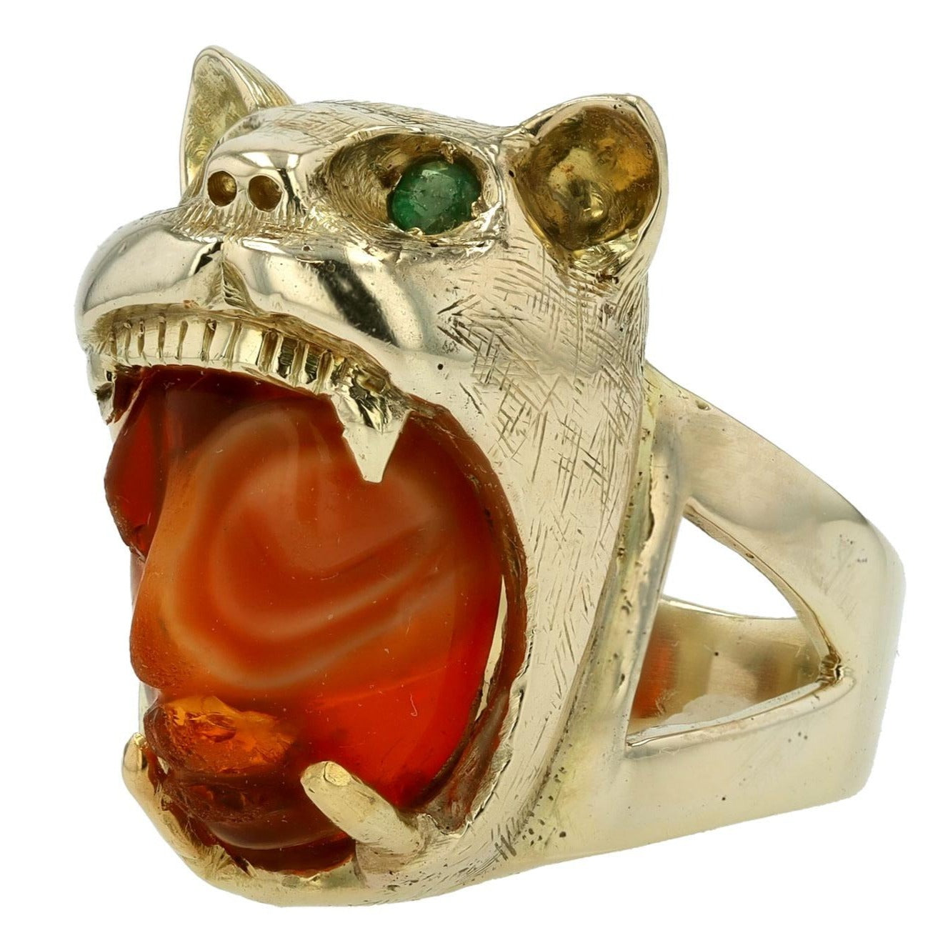 Mythological Nagual Jaguar Vintage Ring