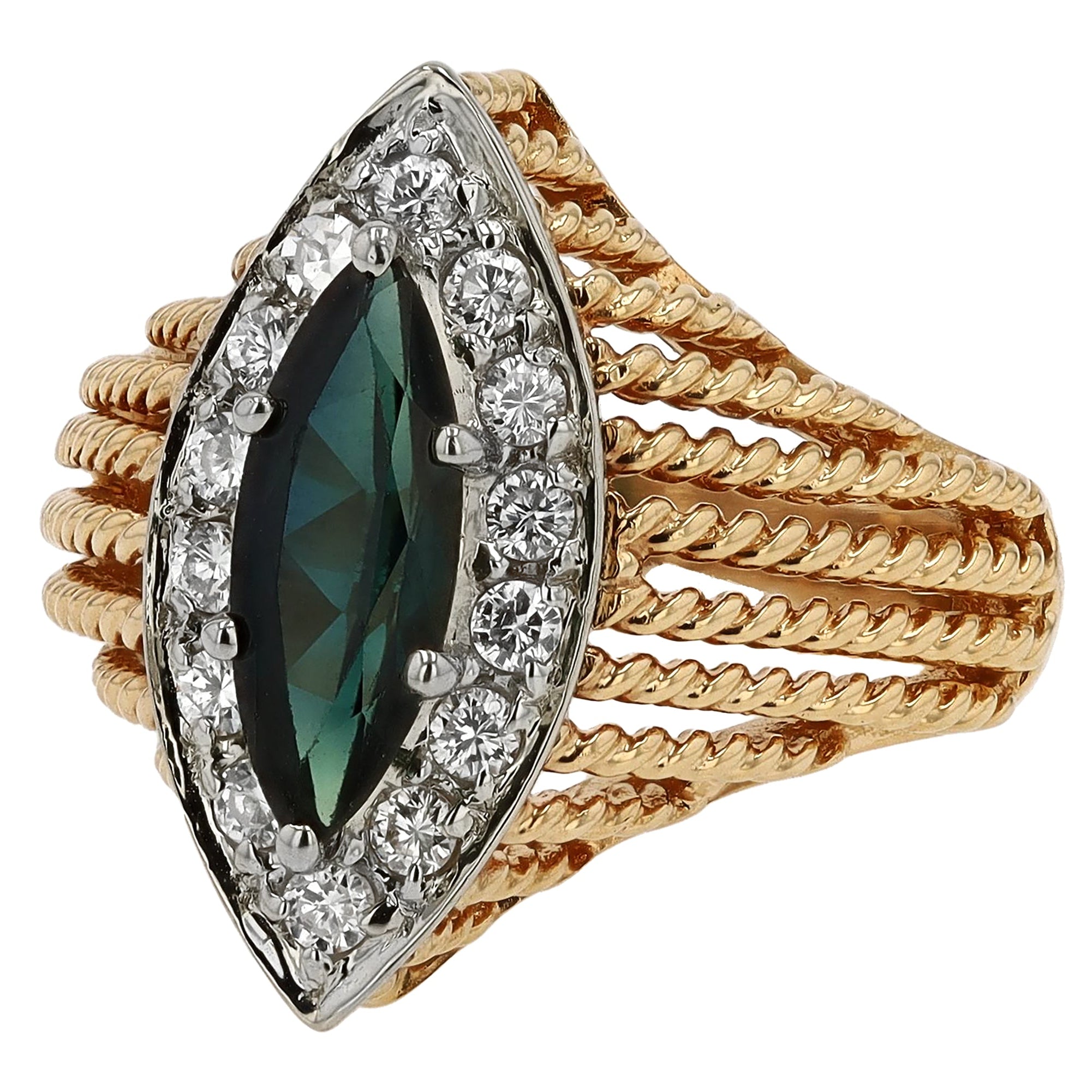 Vintage Sapphire Engagement Ring