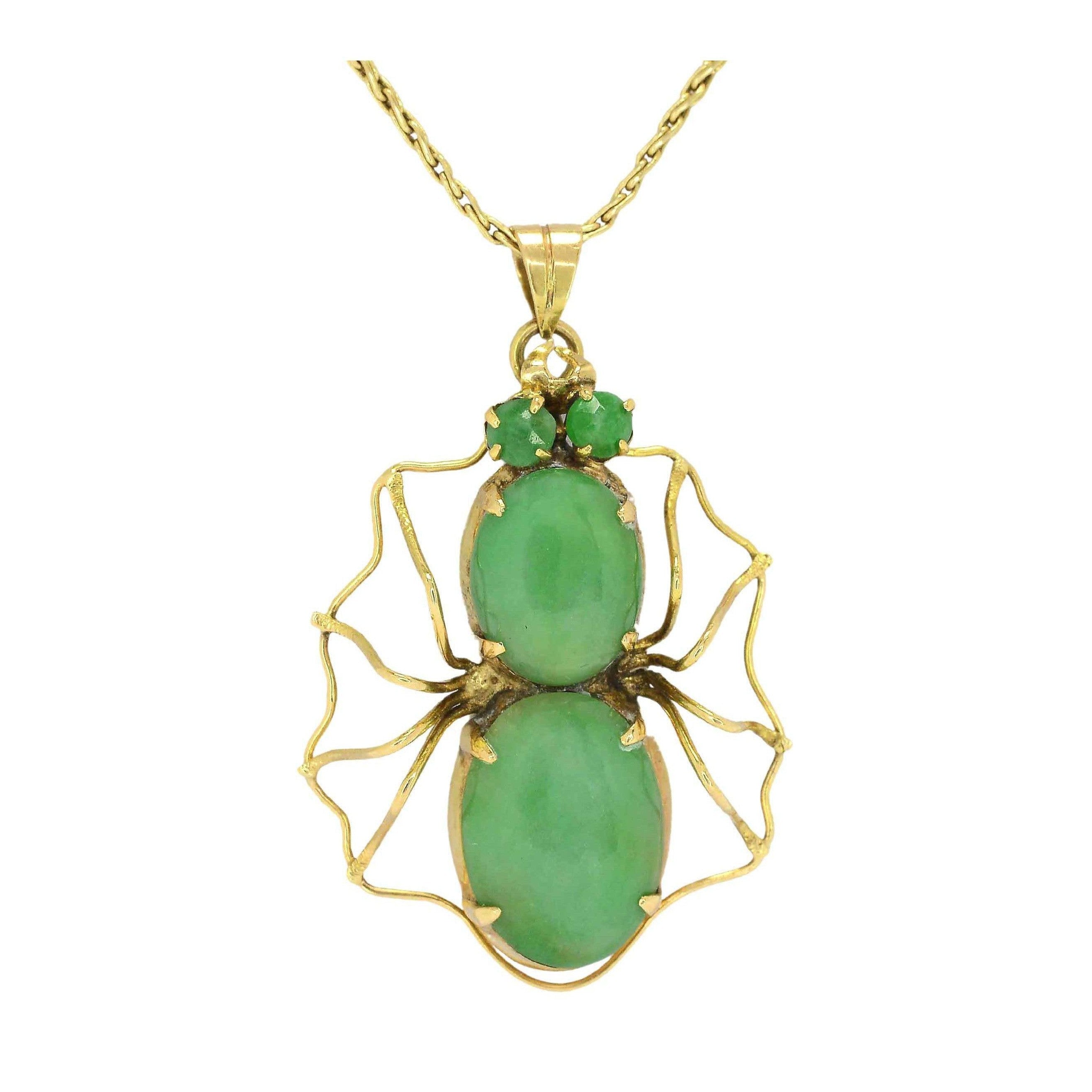 Jade Spider Necklace