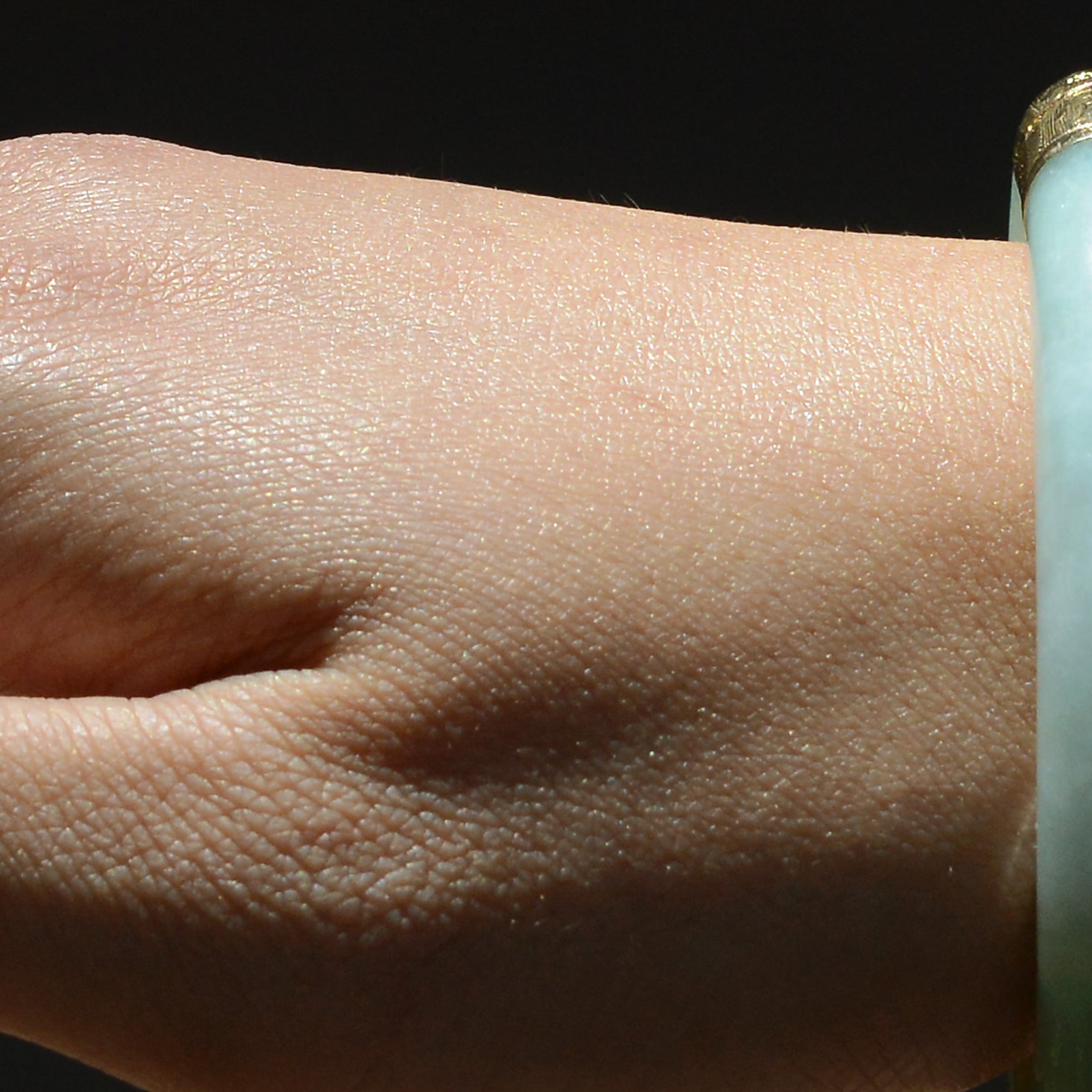 Vintage Natural Jadeite Jade Hinged Bangle Bracelet