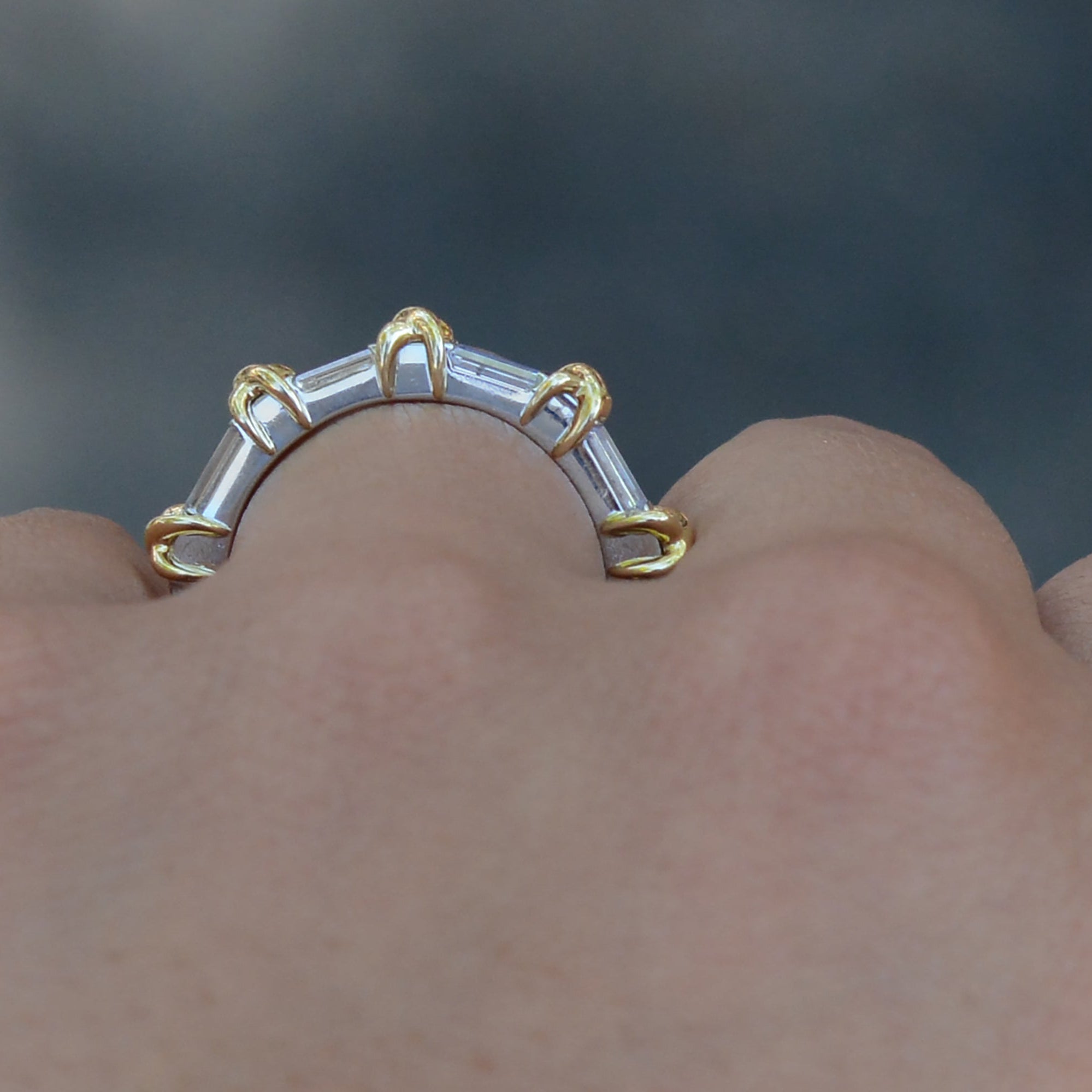 Vintage Tiffany & Co Schlumberger Size 7.5 Diamond Eternity Band