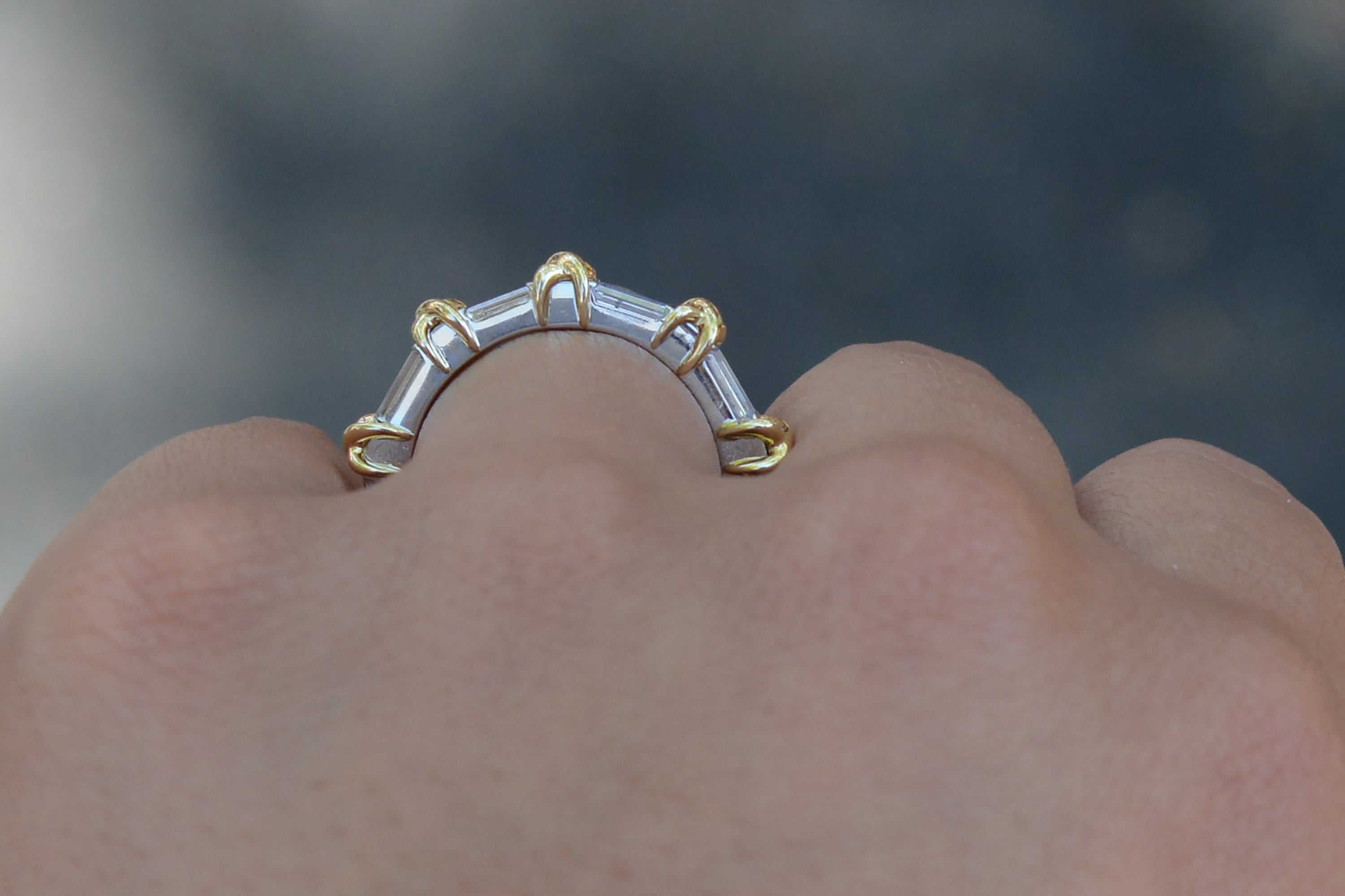 Vintage Tiffany & Co Schlumberger Size 7.5 Diamond Eternity Band