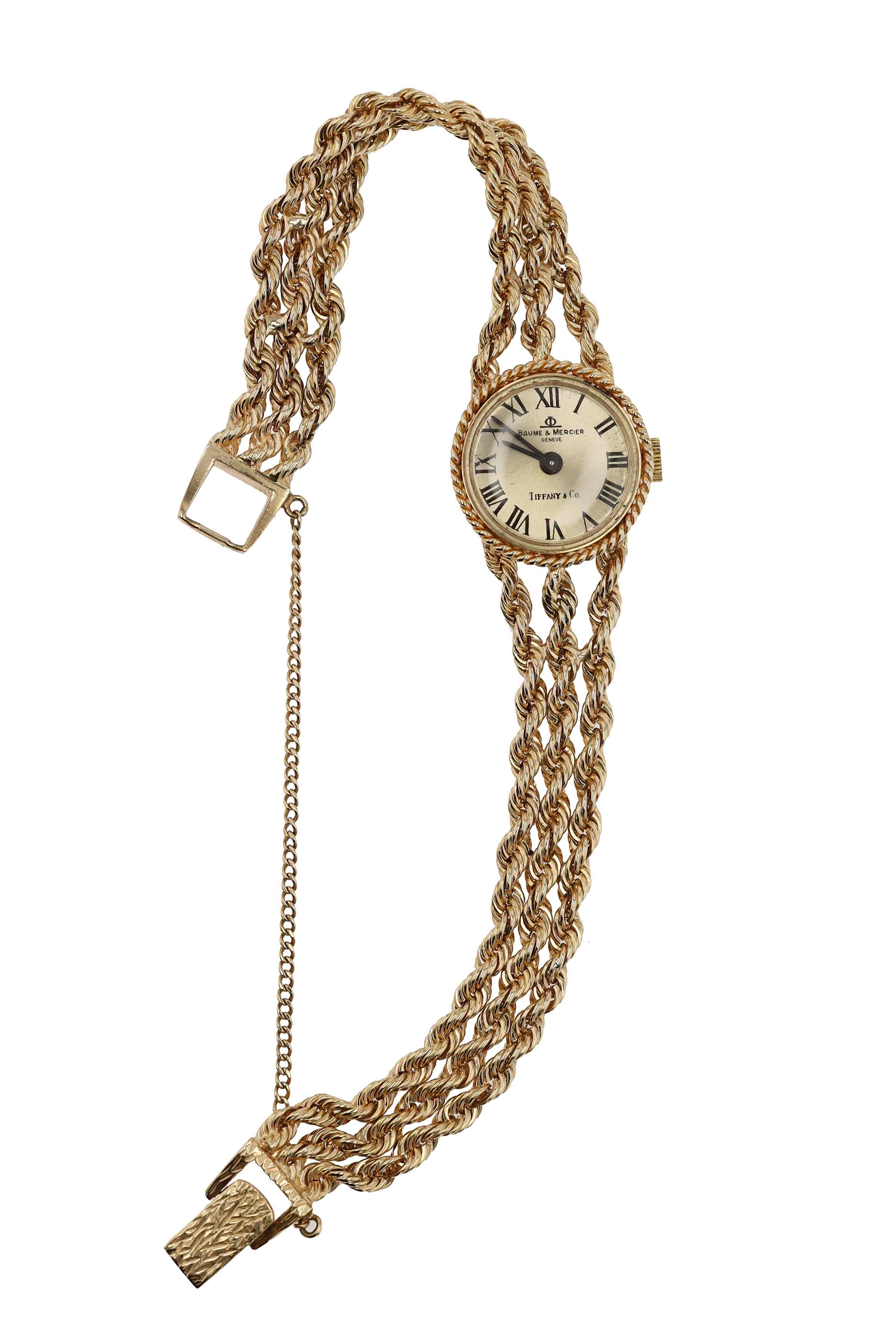 Vintage Tiffany & Co. 3 Strand Rope Cocktail Watch