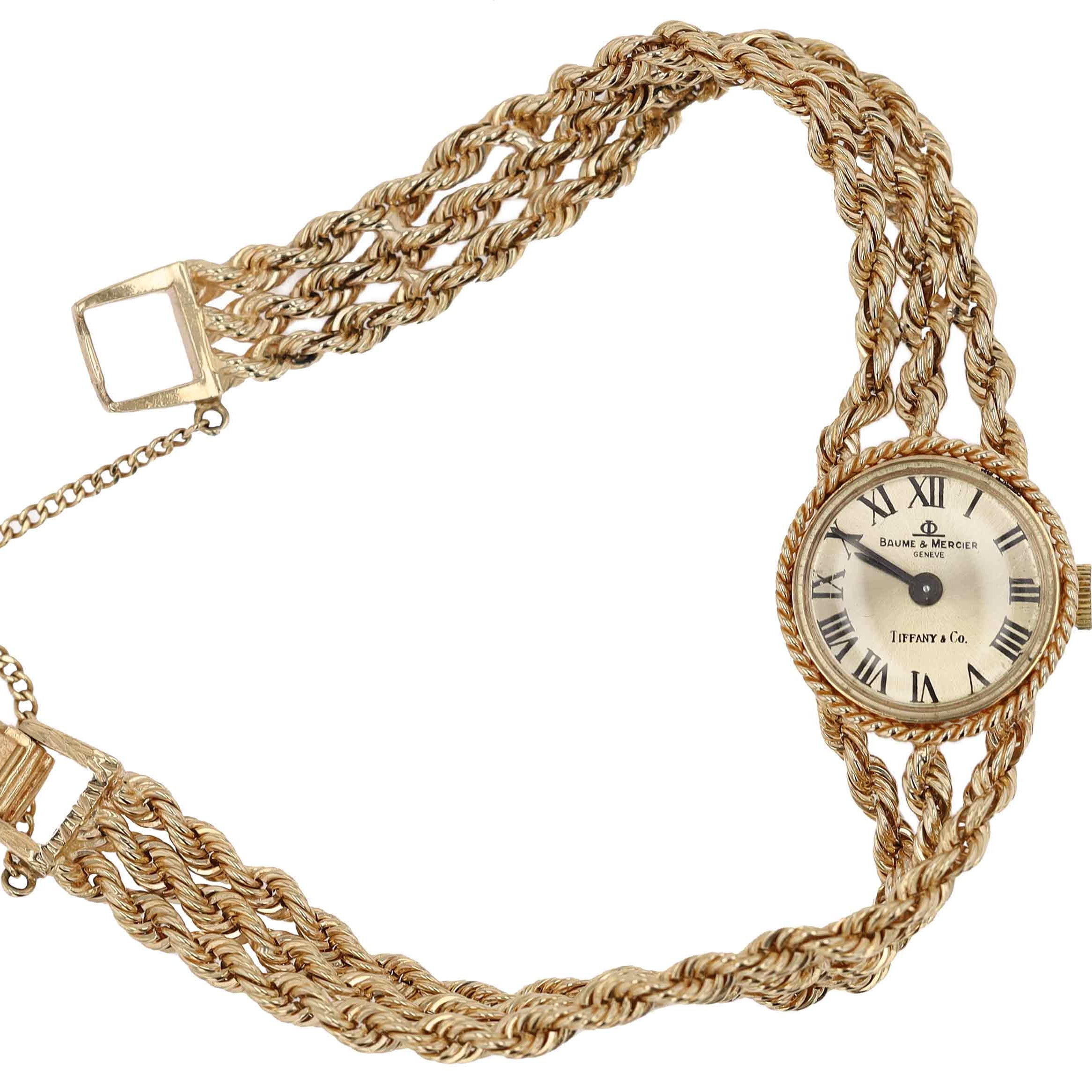 Vintage Tiffany & Co. 3 Strand Rope Cocktail Watch