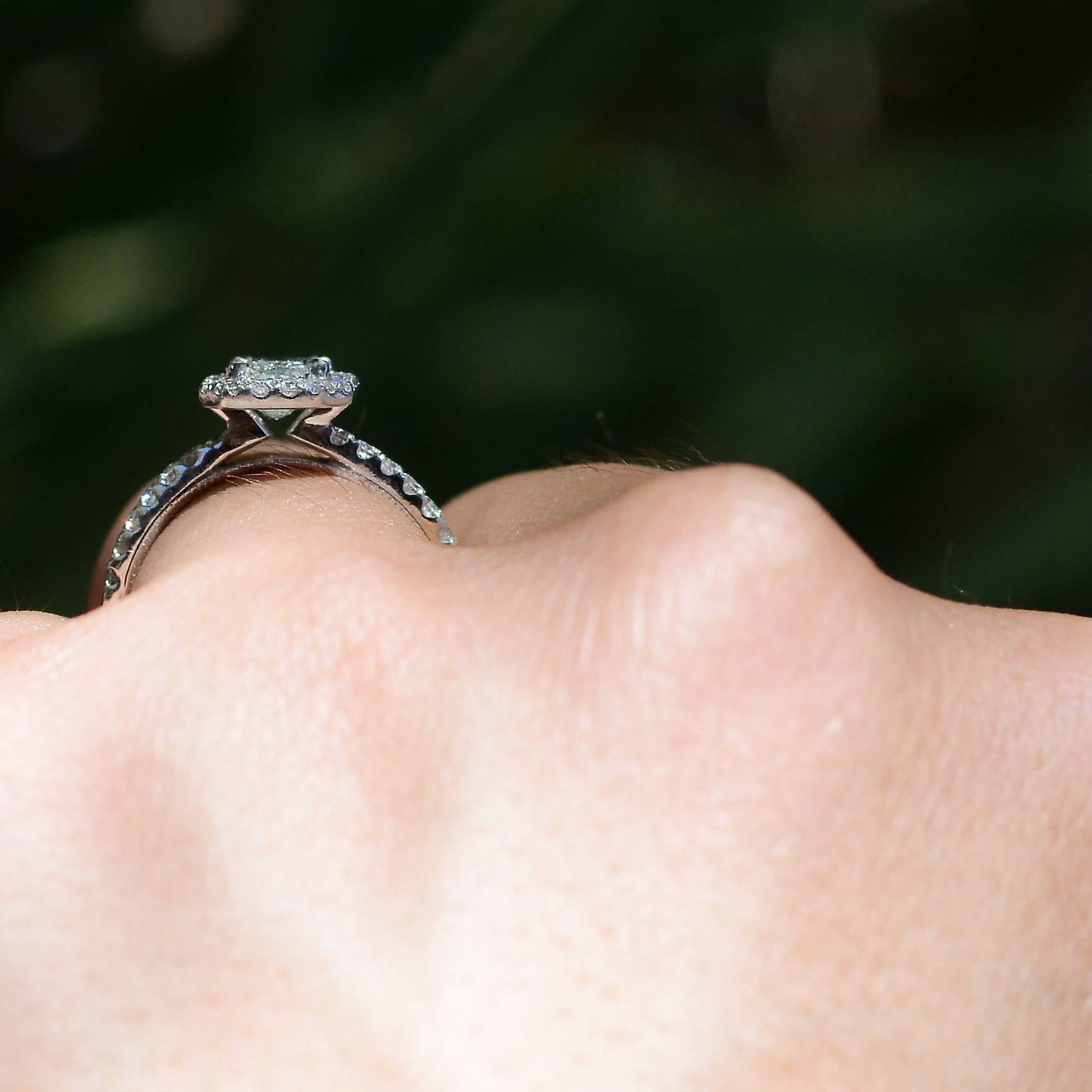 Contemporary Half Carat Diamond Engagement Ring