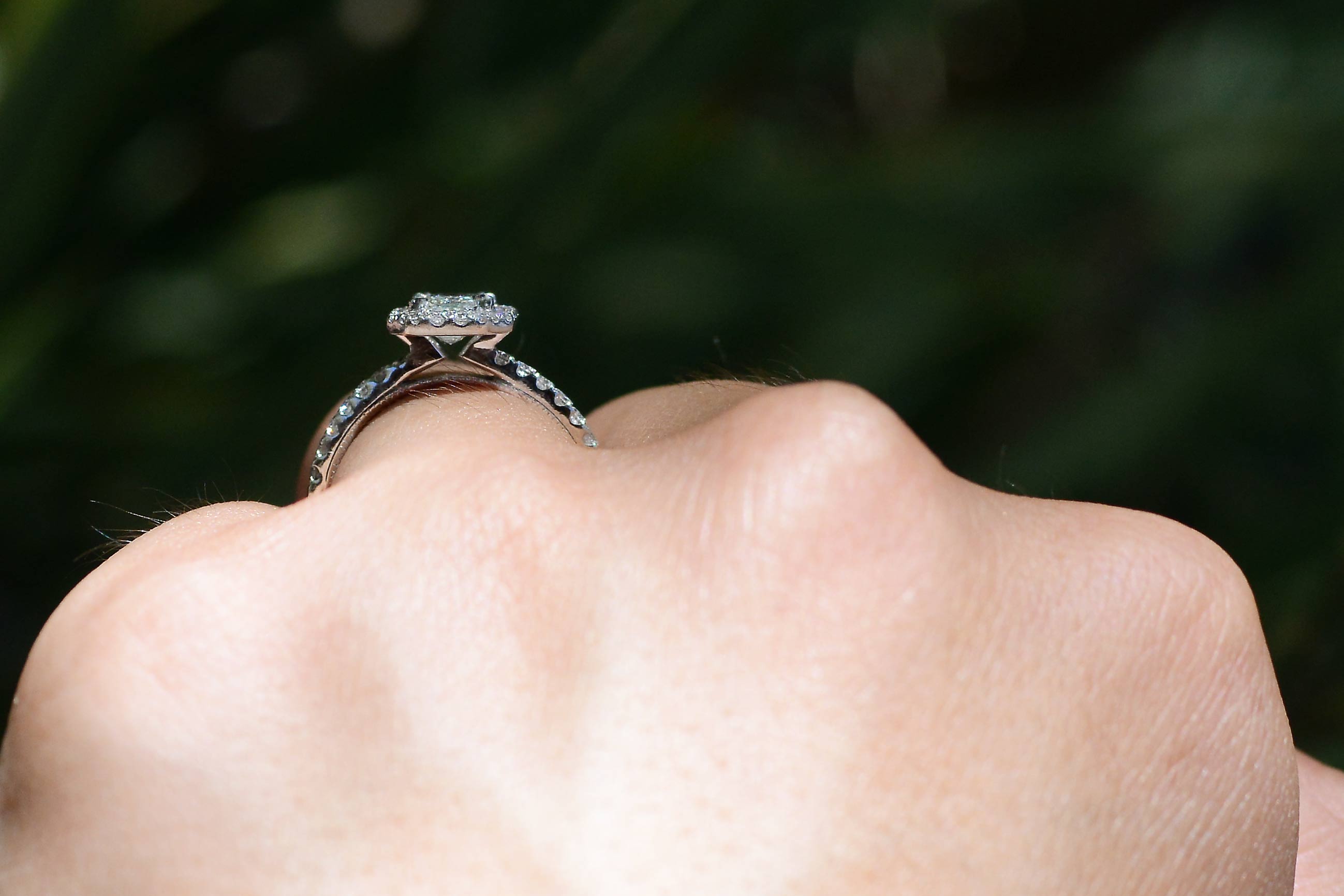 Contemporary Half Carat Diamond Engagement Ring