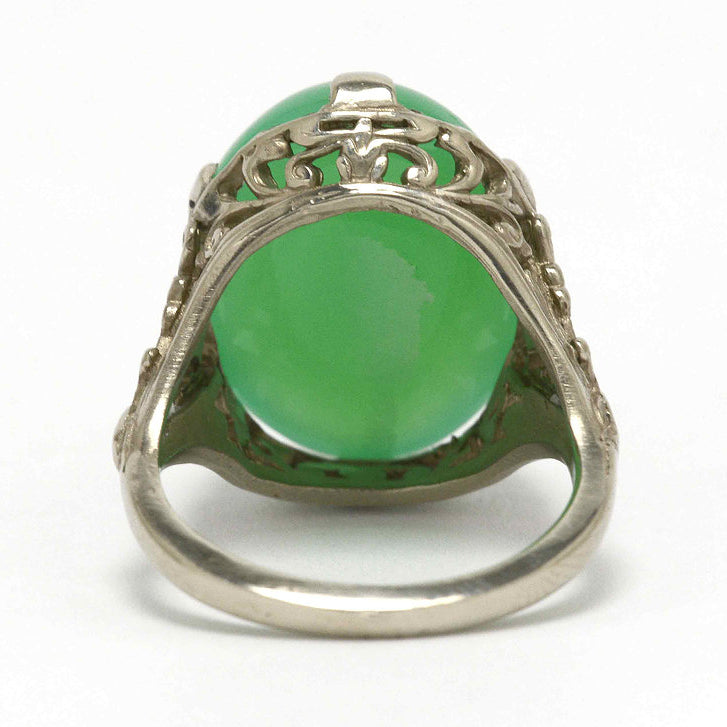 Chrysoprase Gold Ring