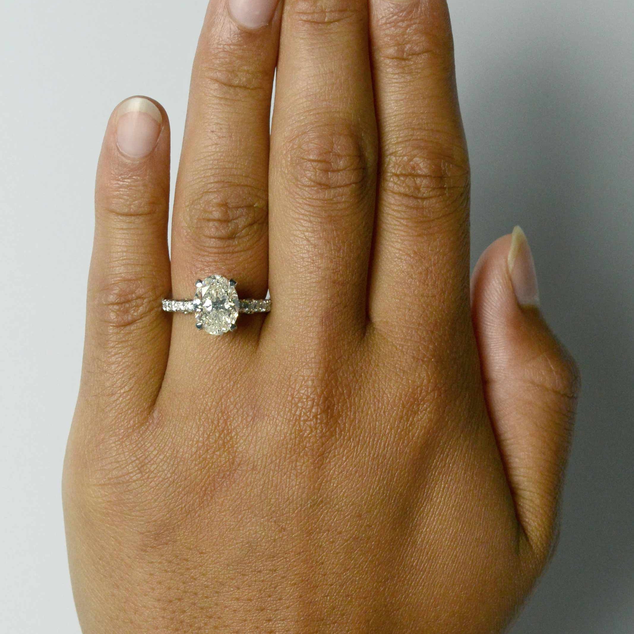 An EGL certified diamond solitaire ring.
