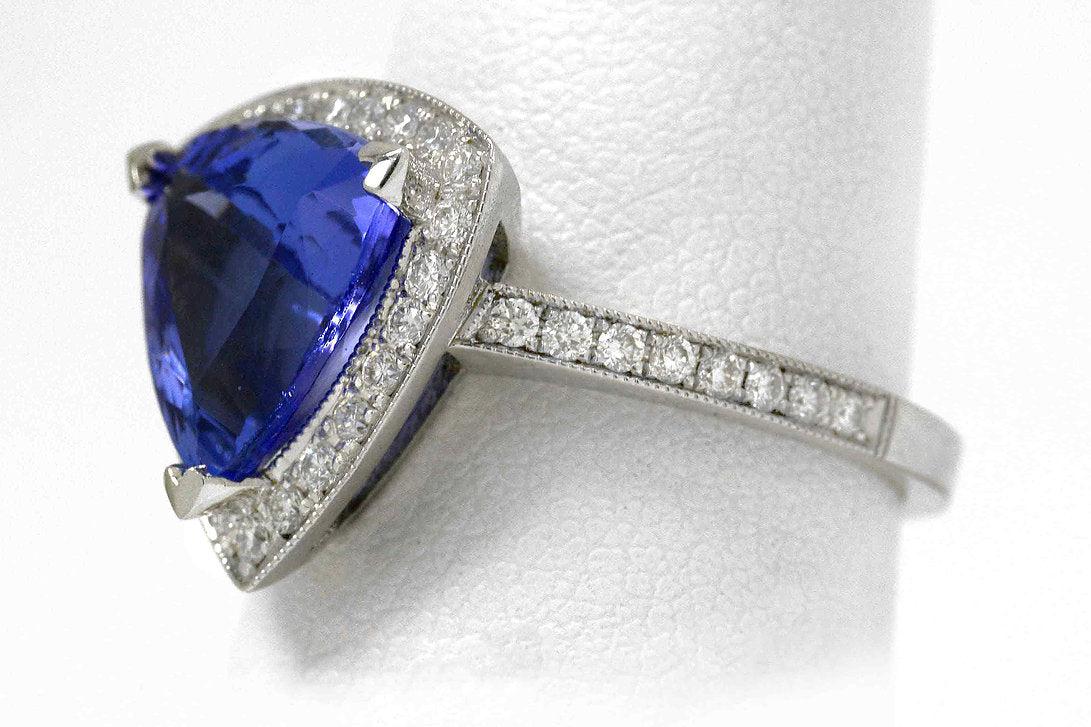 tanzanite engagement ring