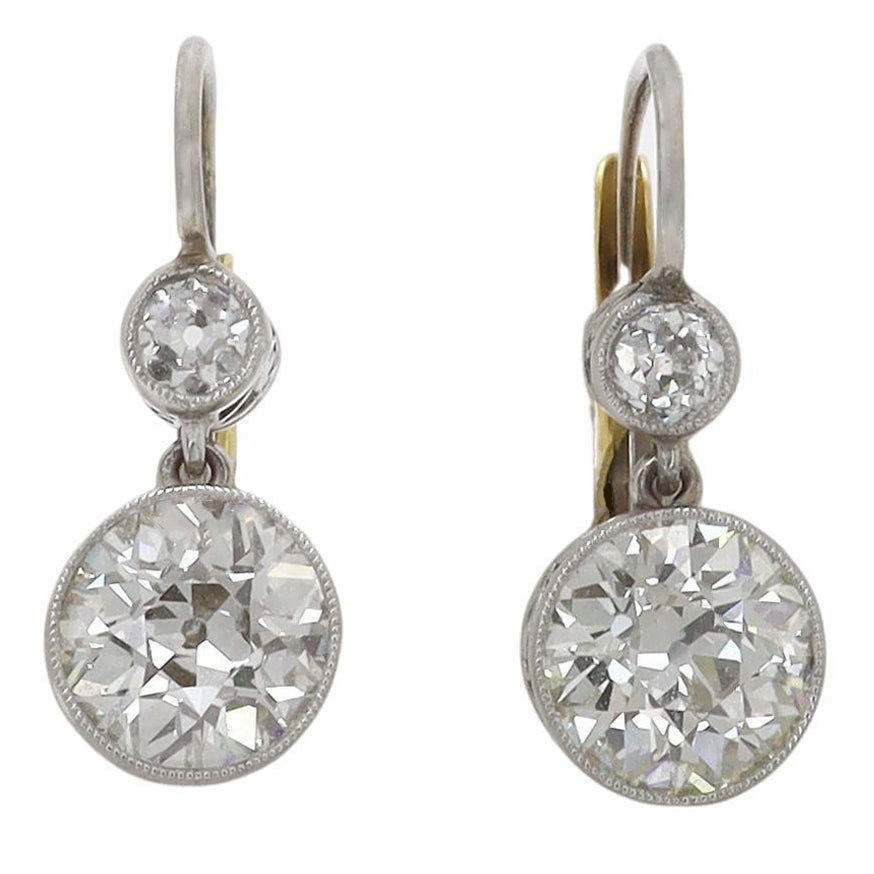 Art Deco Diamond Earrings