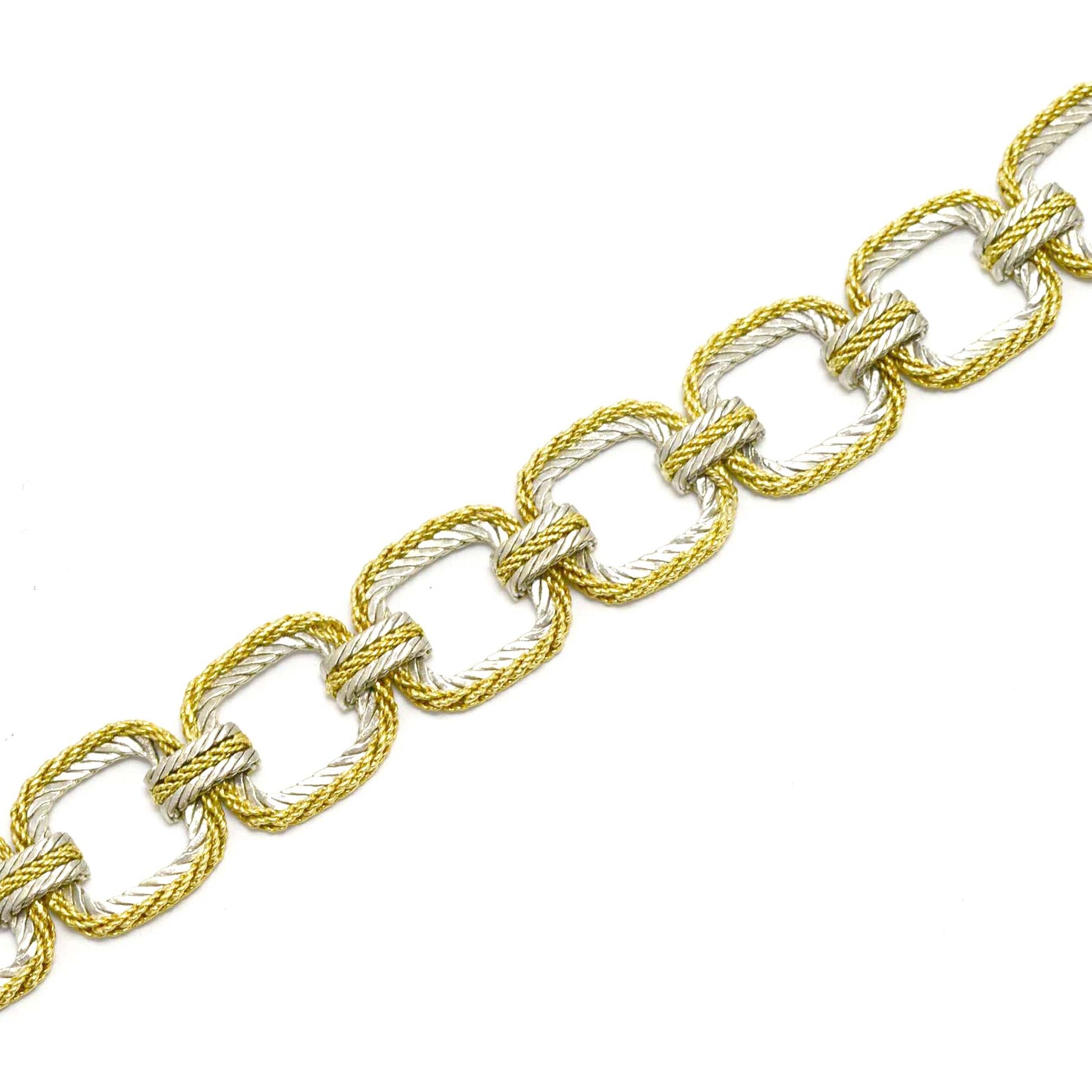 An 8" gold designer bracelet by Buccellati.