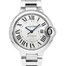 34mm Cartier Ballon Bleu Watch Stainless Steel