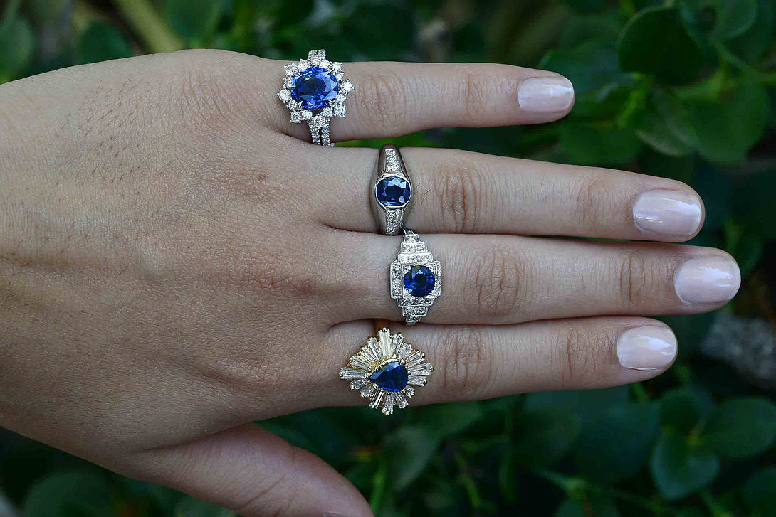 Wearing a sapphire ring reputedly attracts wealth.