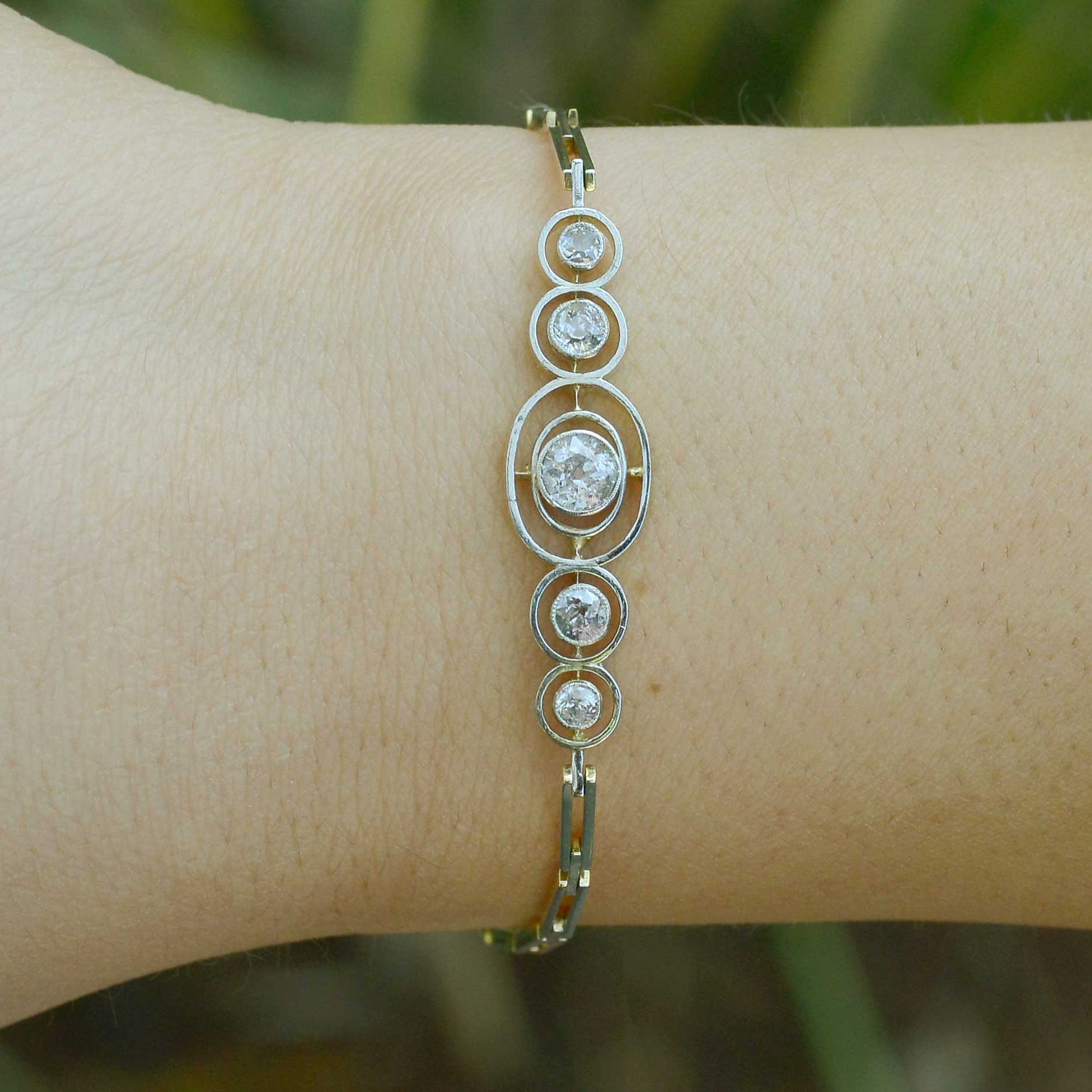 The Tidwell Art Deco diamond link bracelet is a work of enchantment.