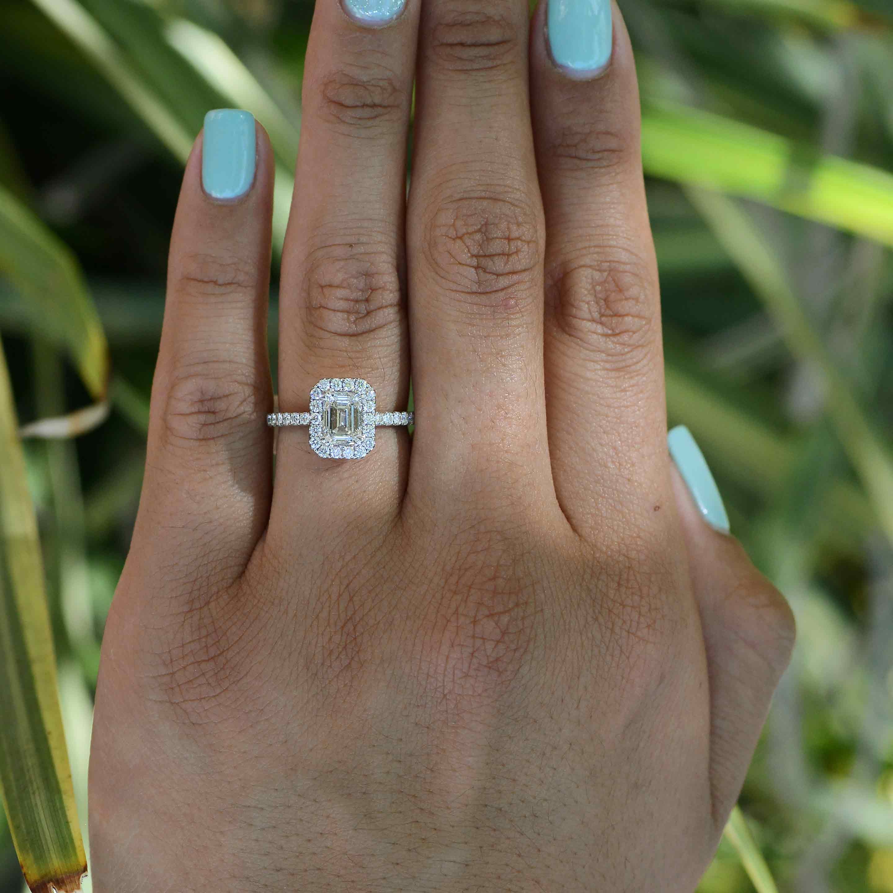 Contemporary Half Carat Diamond Engagement Ring