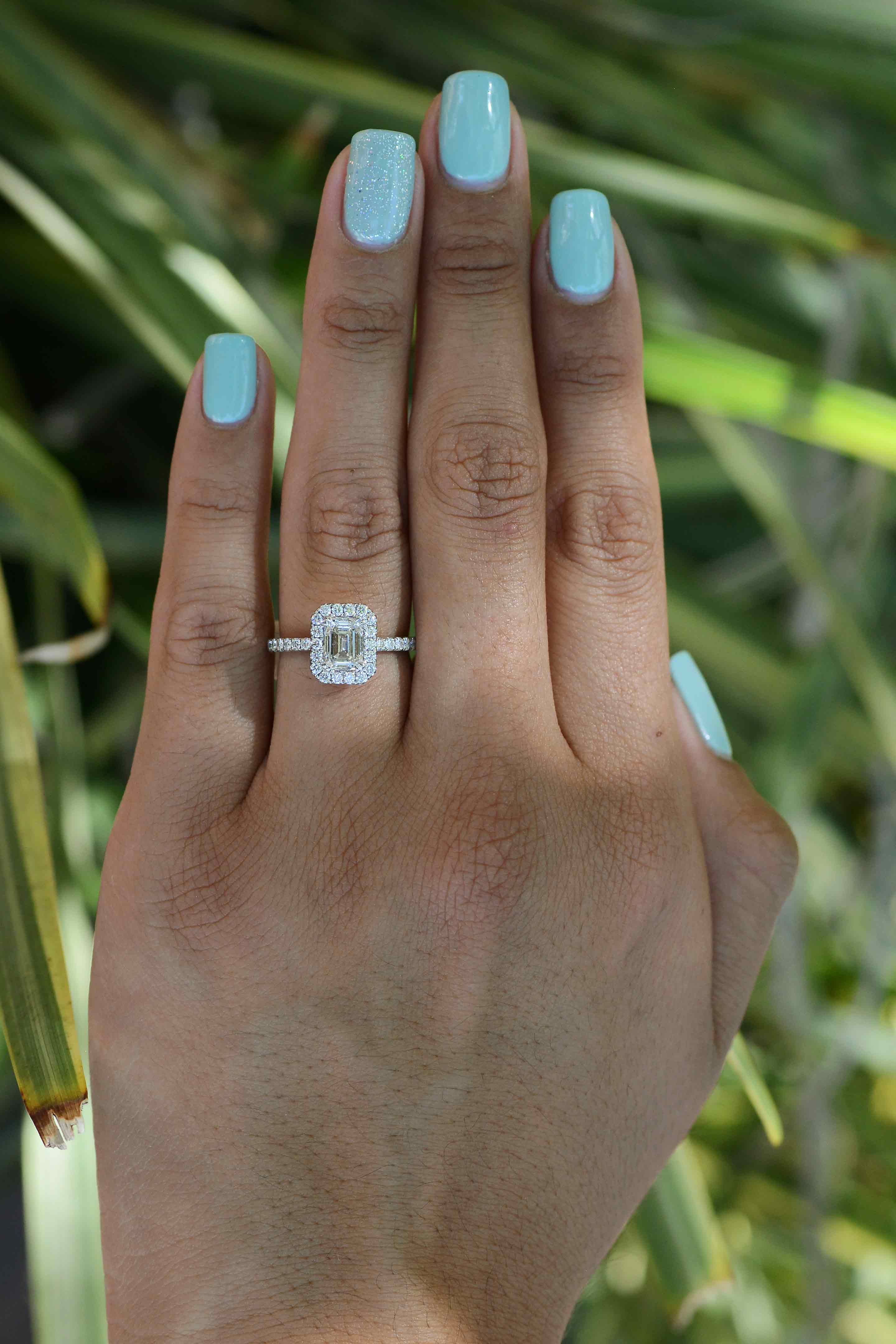 Contemporary Half Carat Diamond Engagement Ring