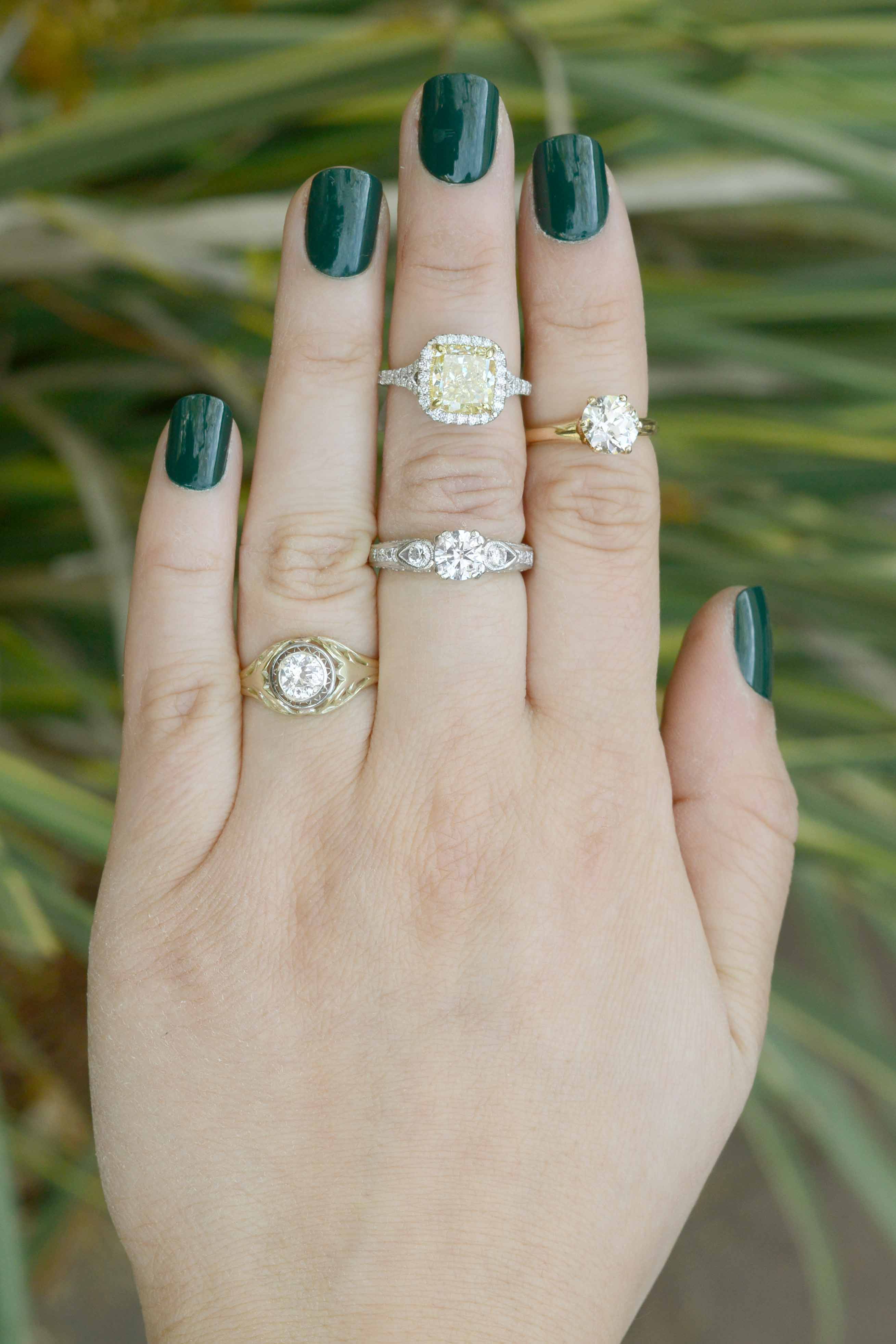 Some large diamond engagement rings available from Bella Rosa Galleries.