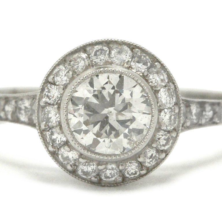 An old European diamond engagement ring crafted into an Edwardian design.