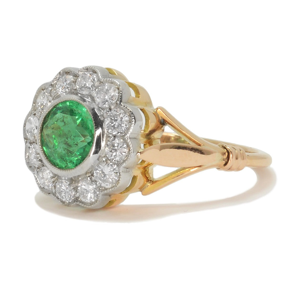 Emerald Engagement Ring