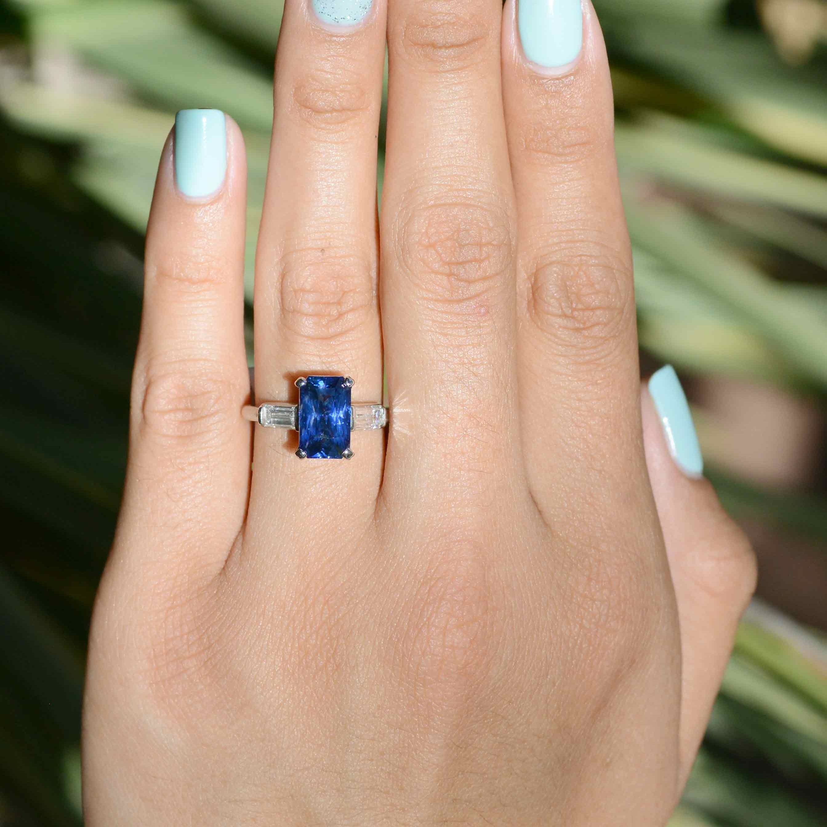 Sapphire Engagement Ring