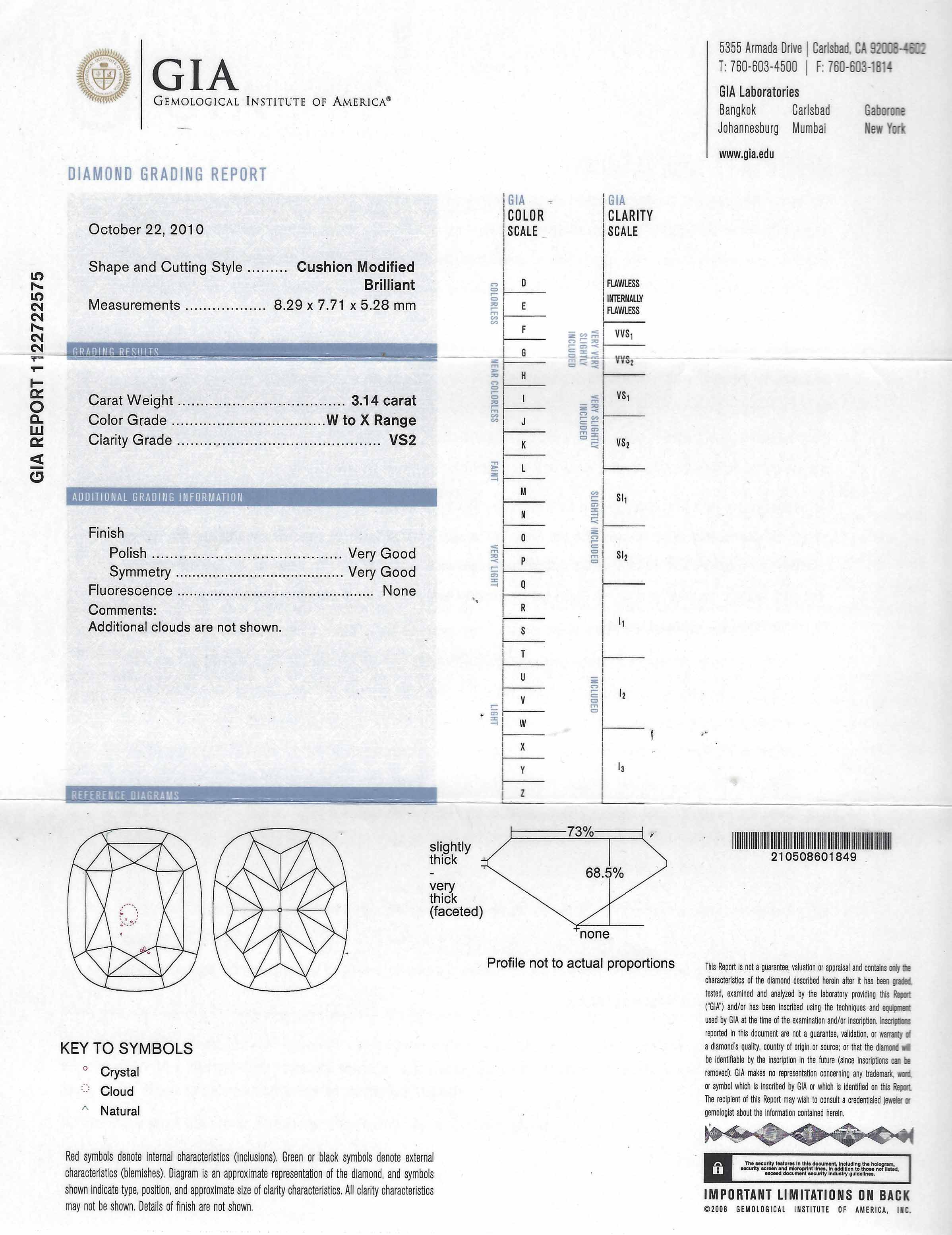 This three carat yellow cushion modified brilliant diamond engagement ring comes with an official gia report.