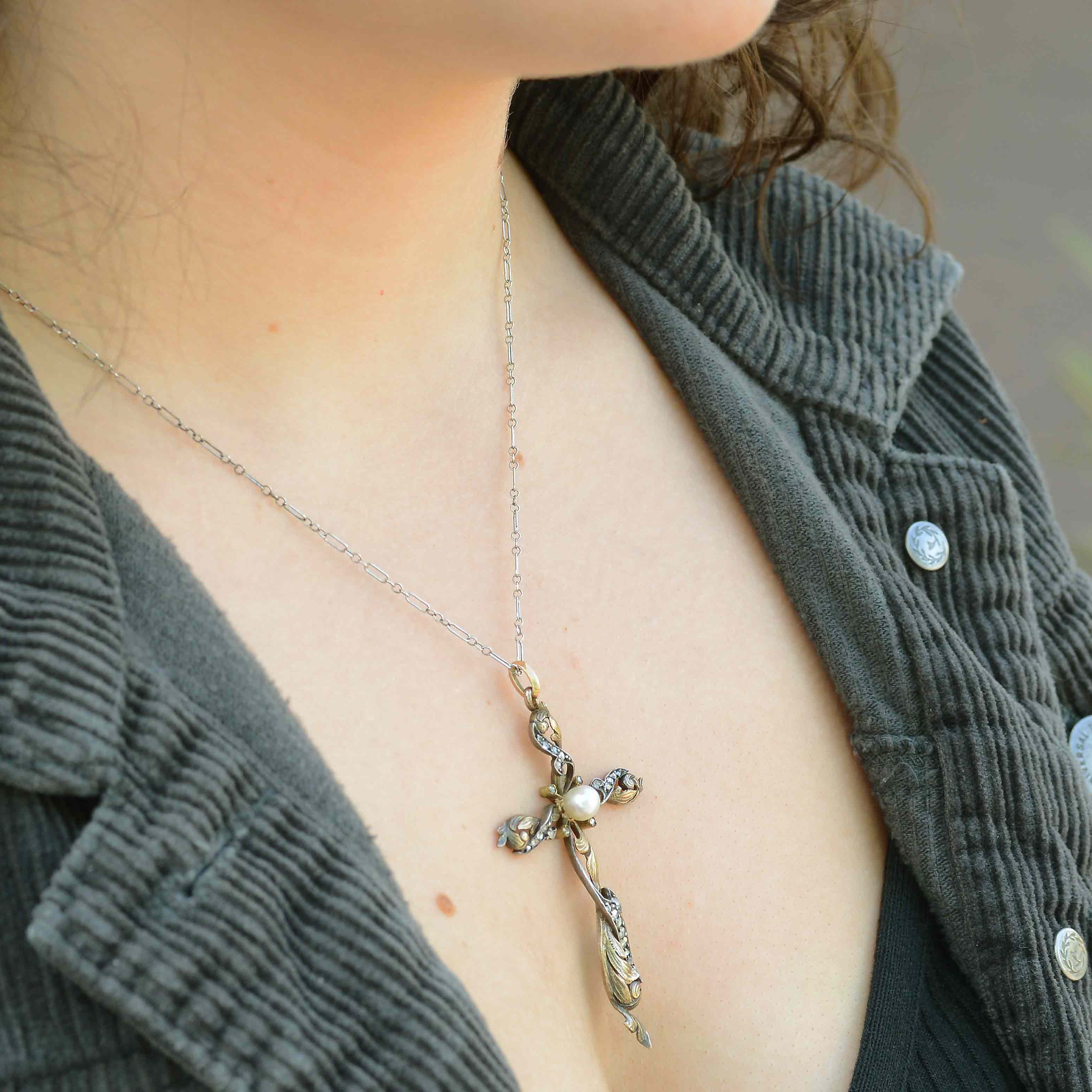 Gold Cross Necklace