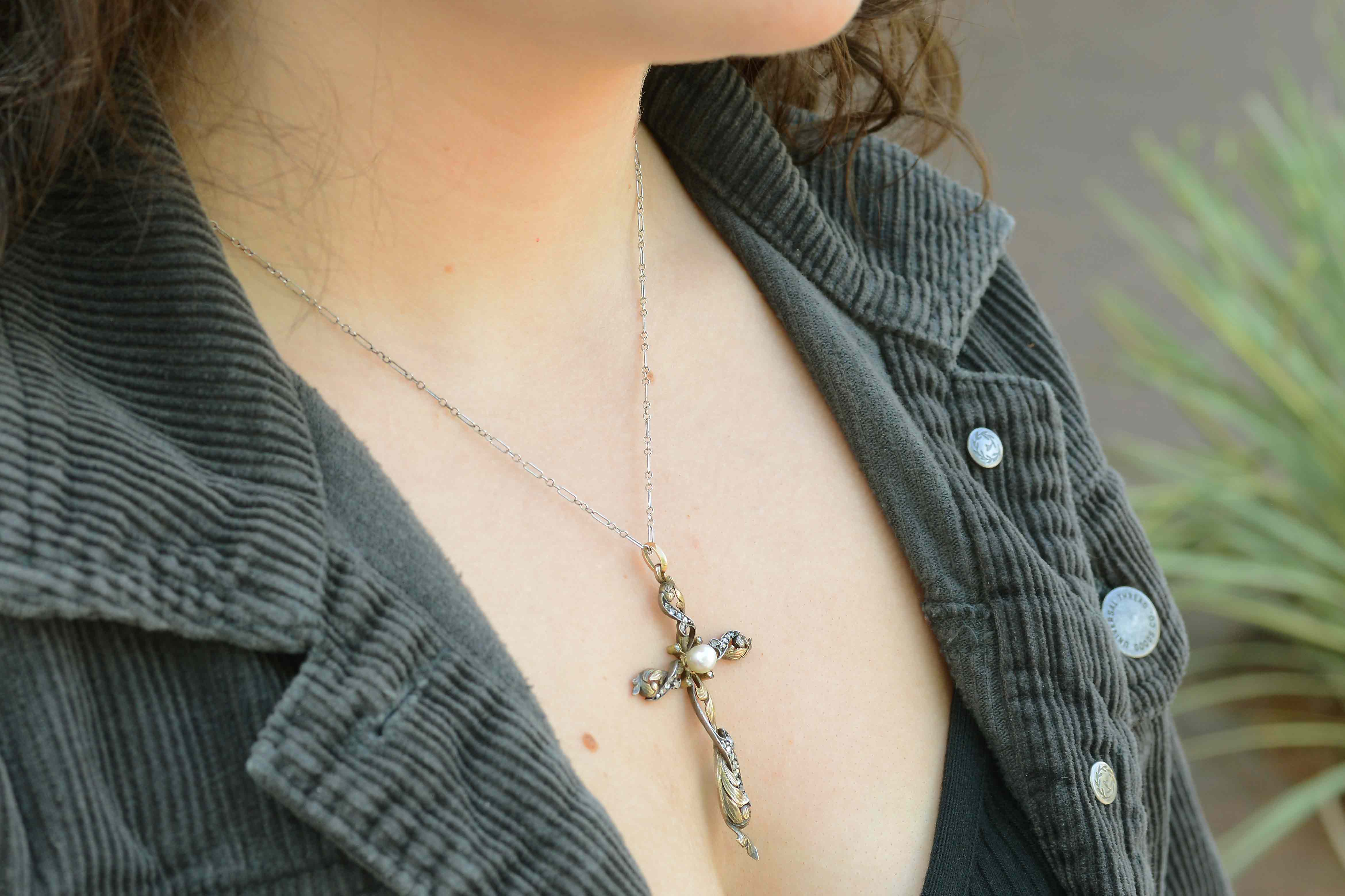 Gold Cross Necklace