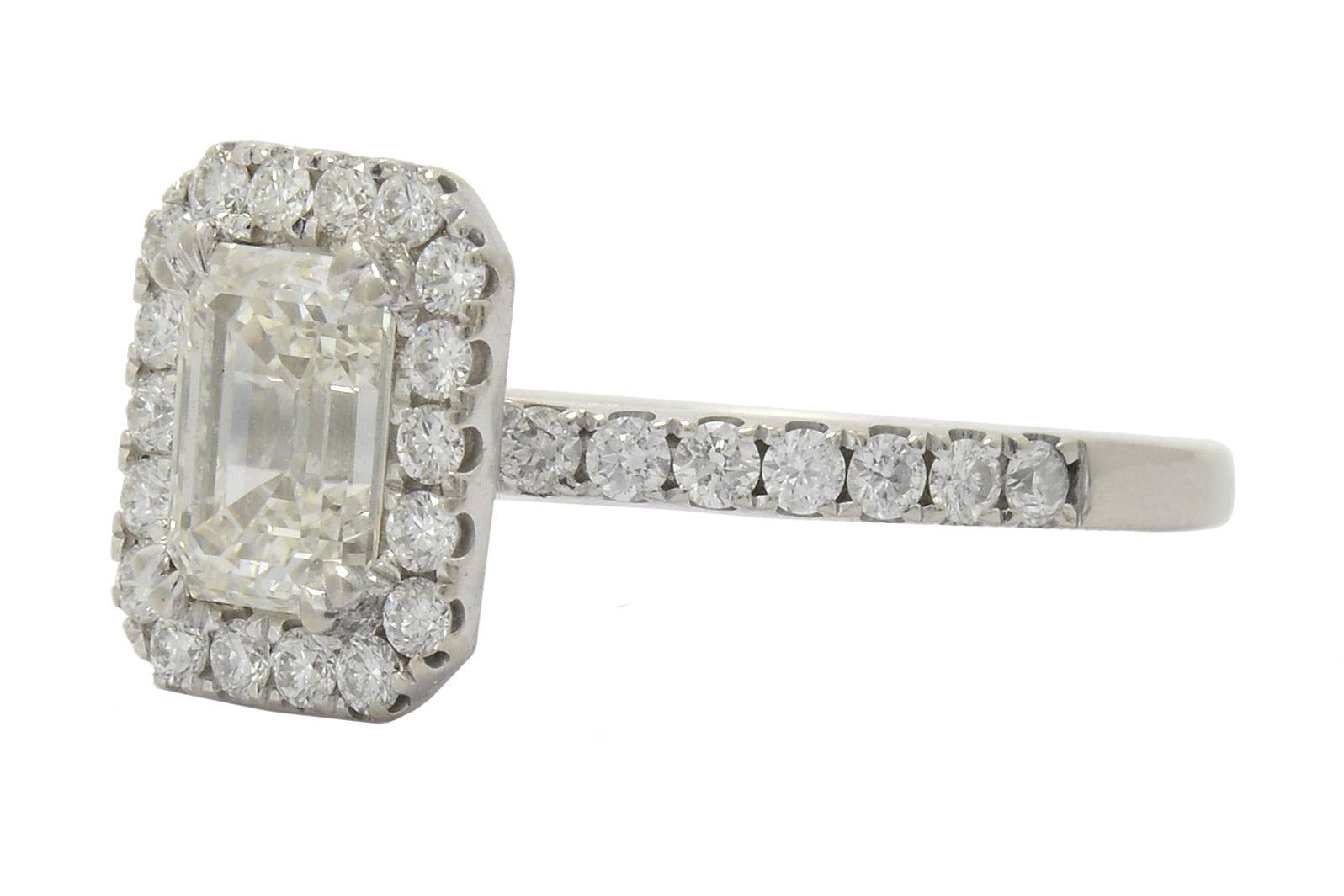 Contemporary Half Carat Diamond Engagement Ring