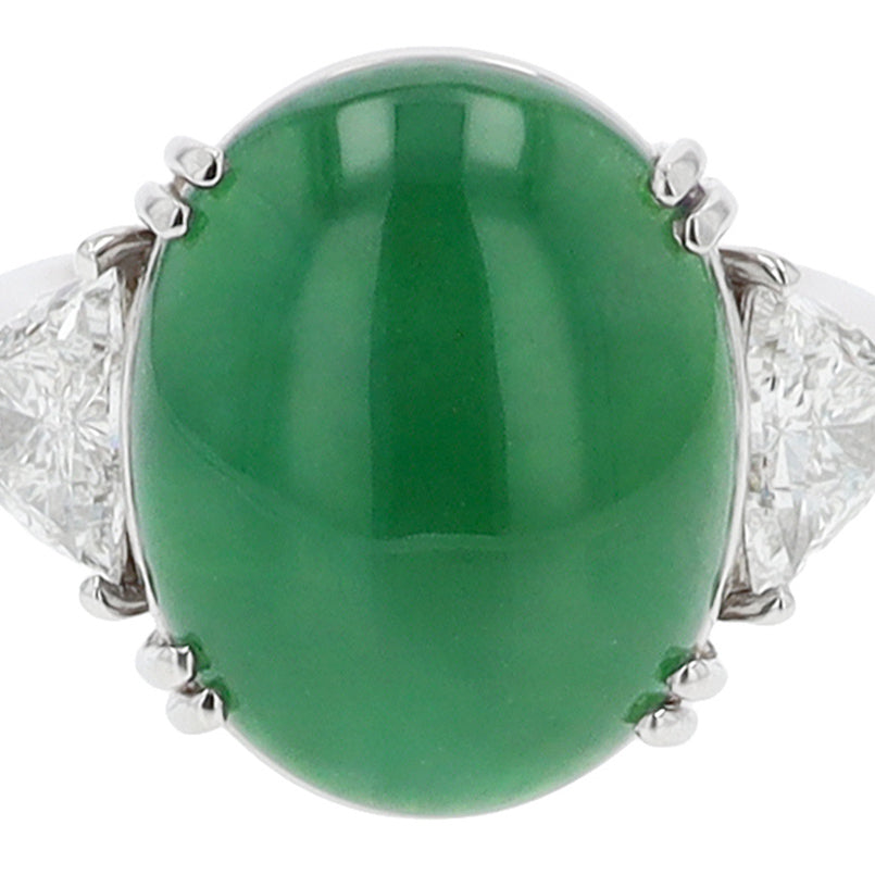 Jadeite Diamond Ring