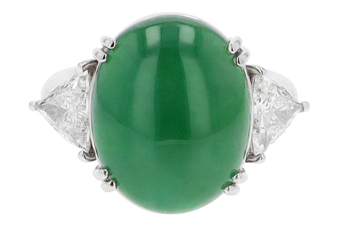 Jadeite Diamond Ring
