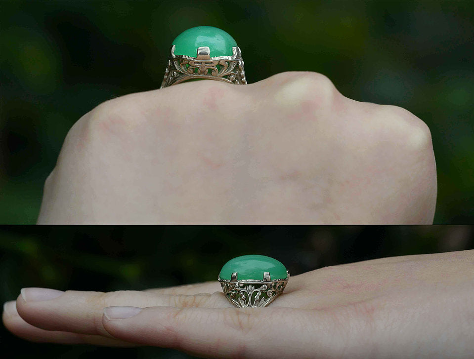 Chrysoprase Gold Ring