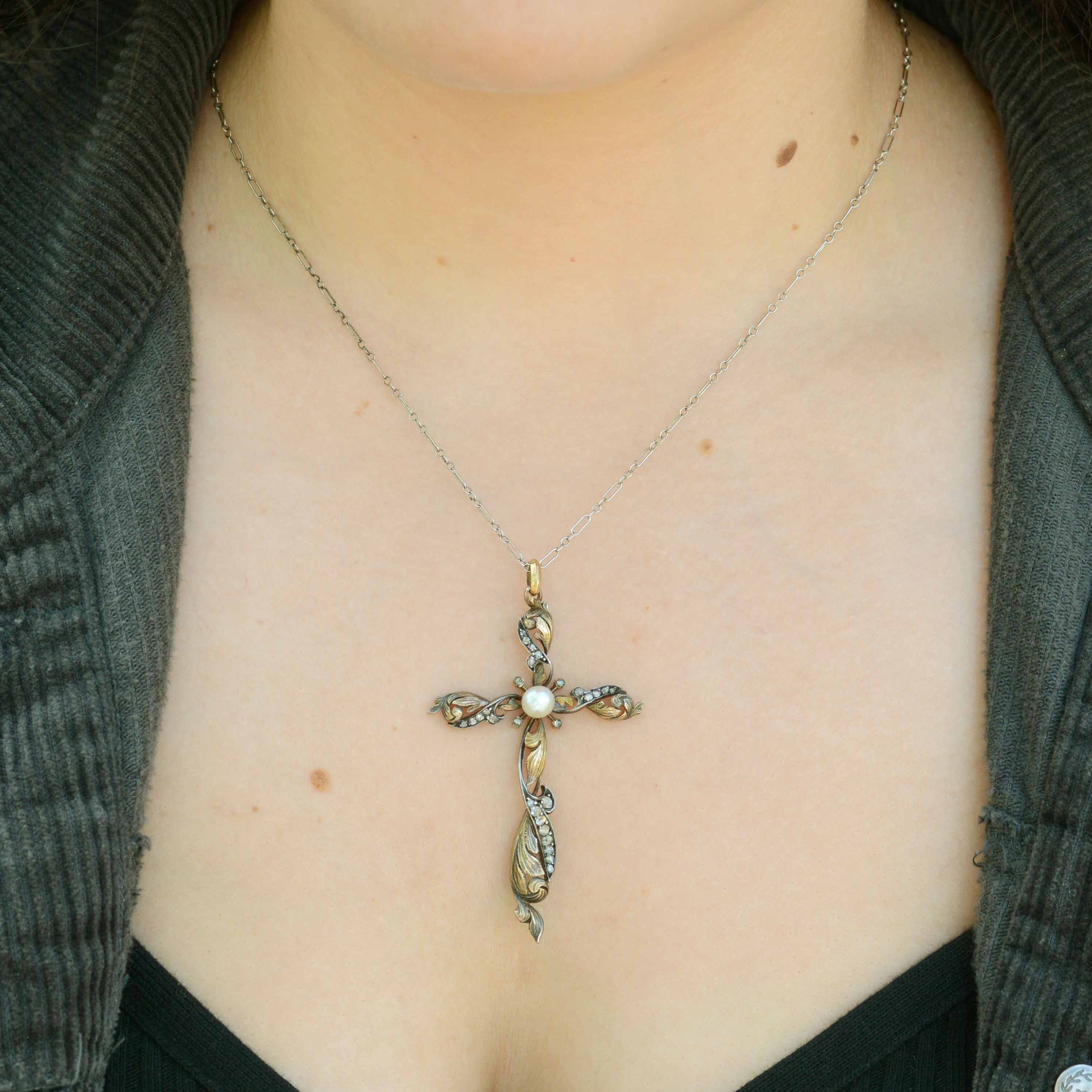 Gold Cross Necklace