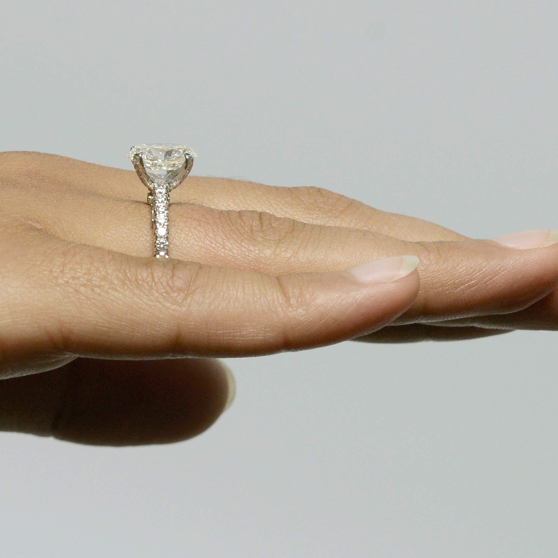 Size 6 diamond solitaire engagement ring.