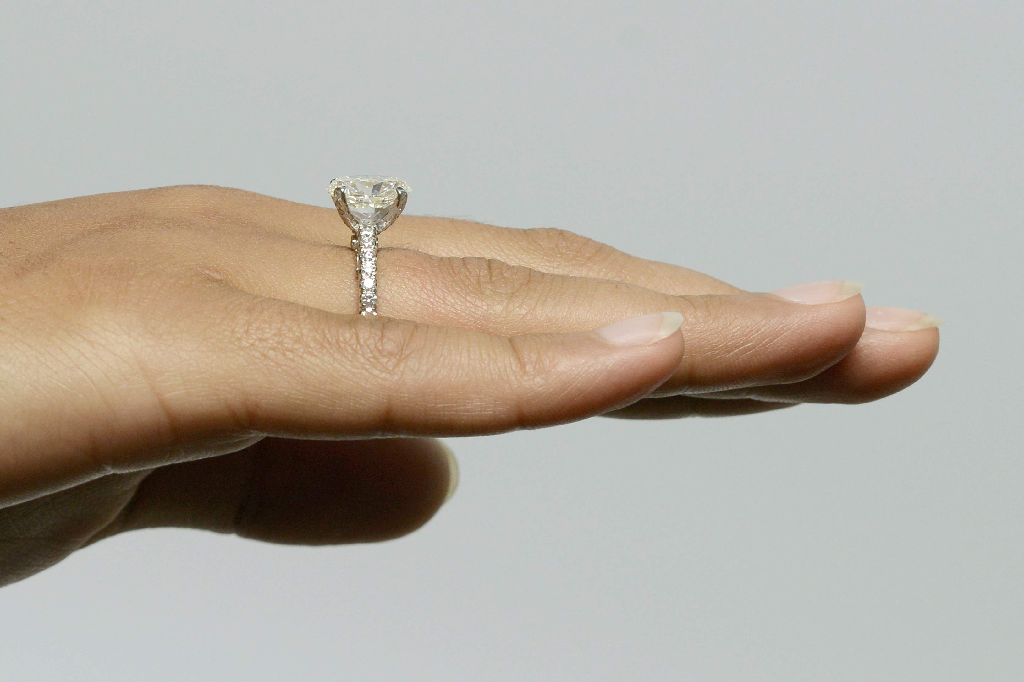 Size 6 diamond solitaire engagement ring.