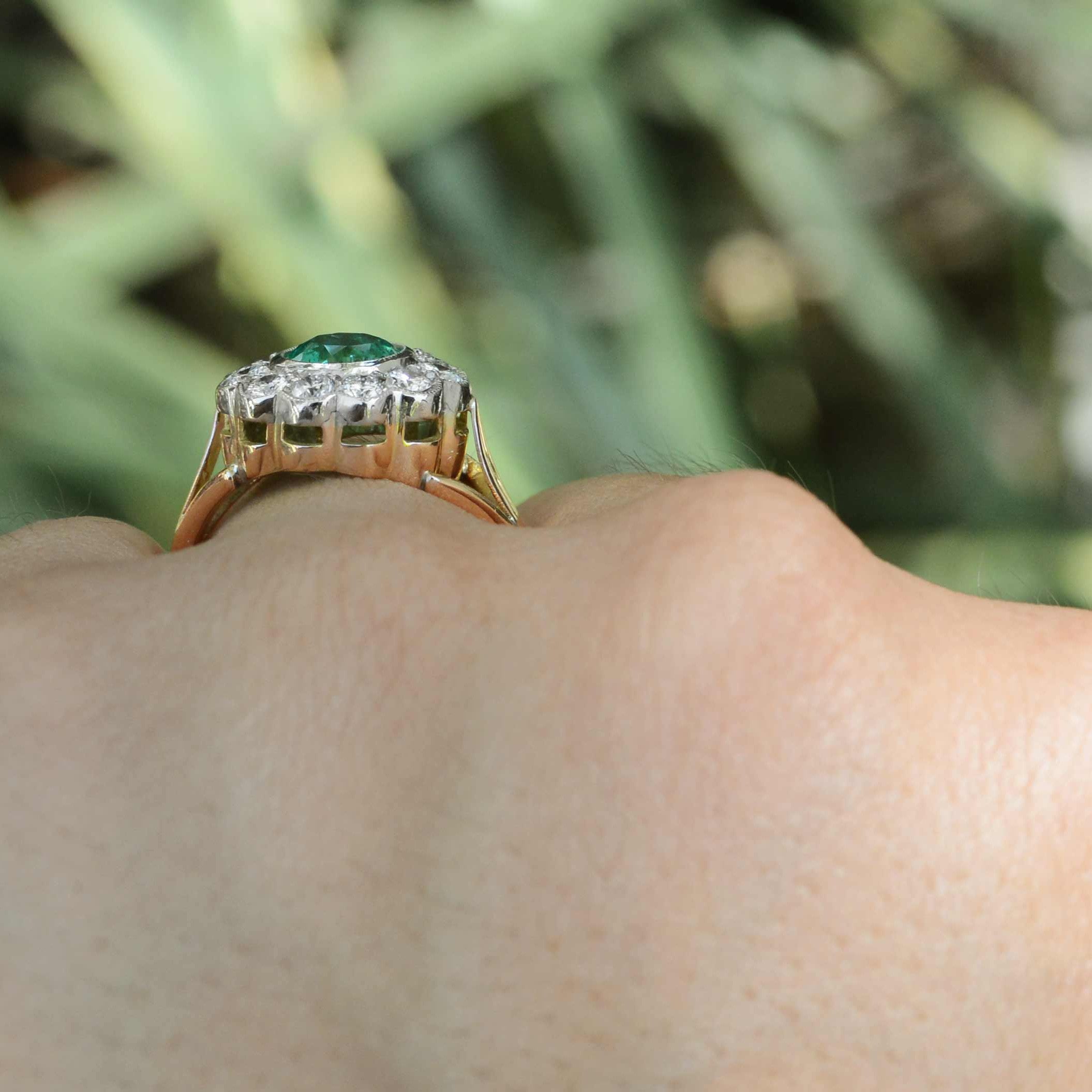 Emerald Engagement Ring