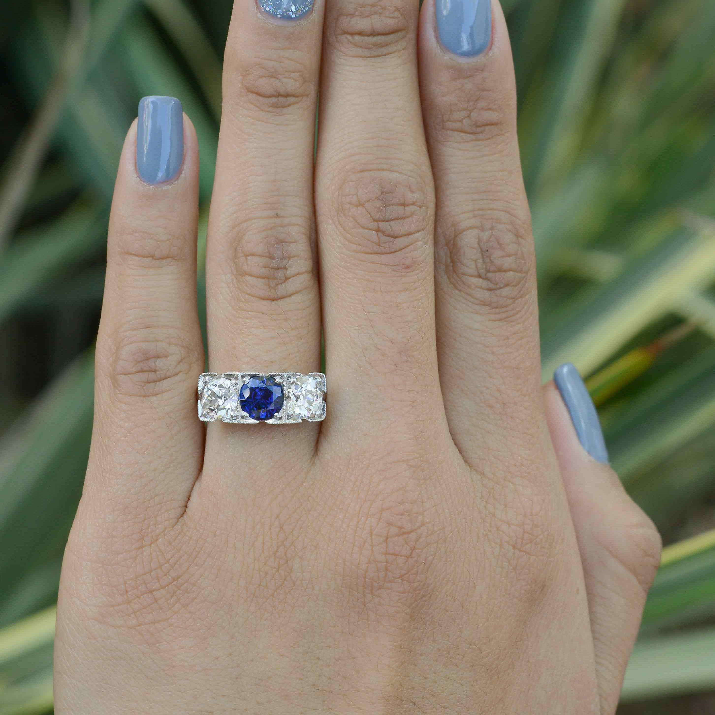 Sapphire Engagement Ring