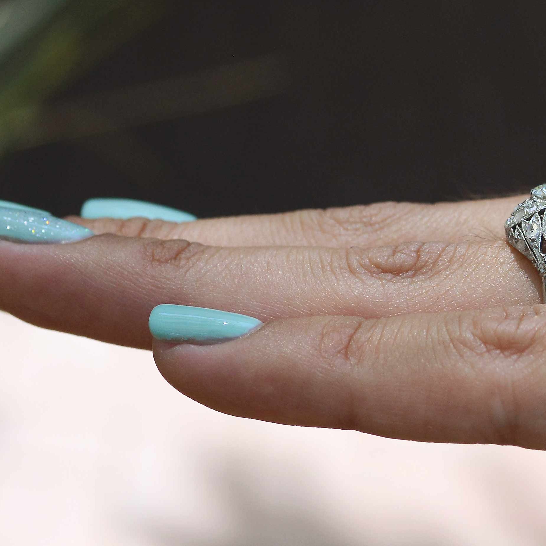 SOLD Art Deco Platinum Dome Filigree Diamond Engagement Ring